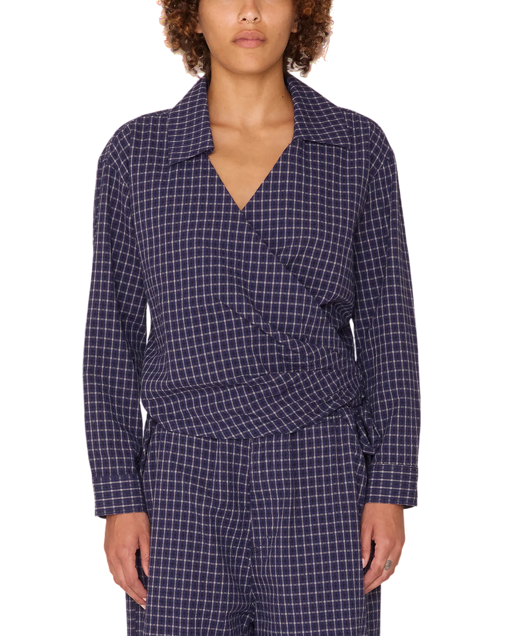 Circa Wrap Shirt | Blue Multi