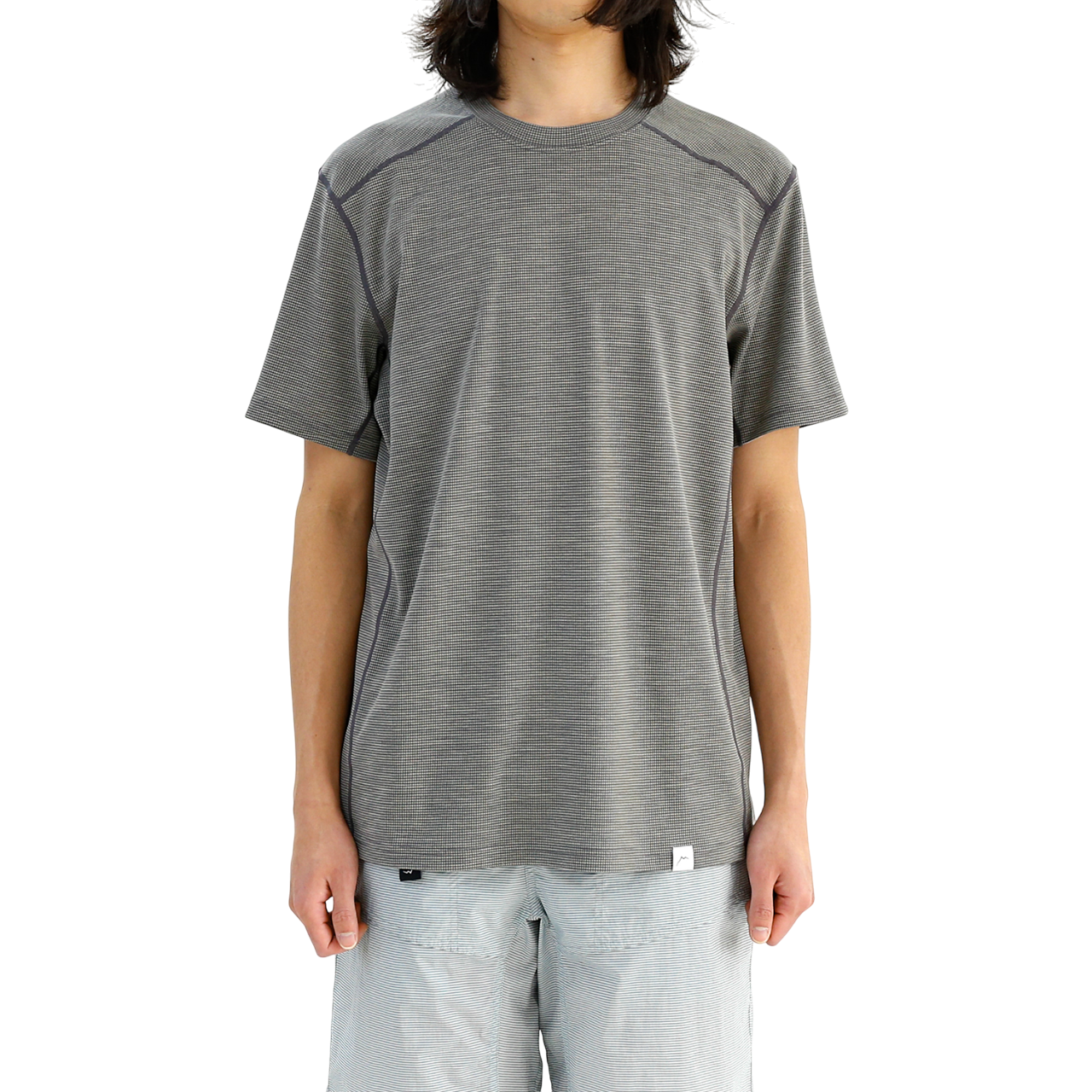Live Wool Mix Short Sleeve | Charcoal
