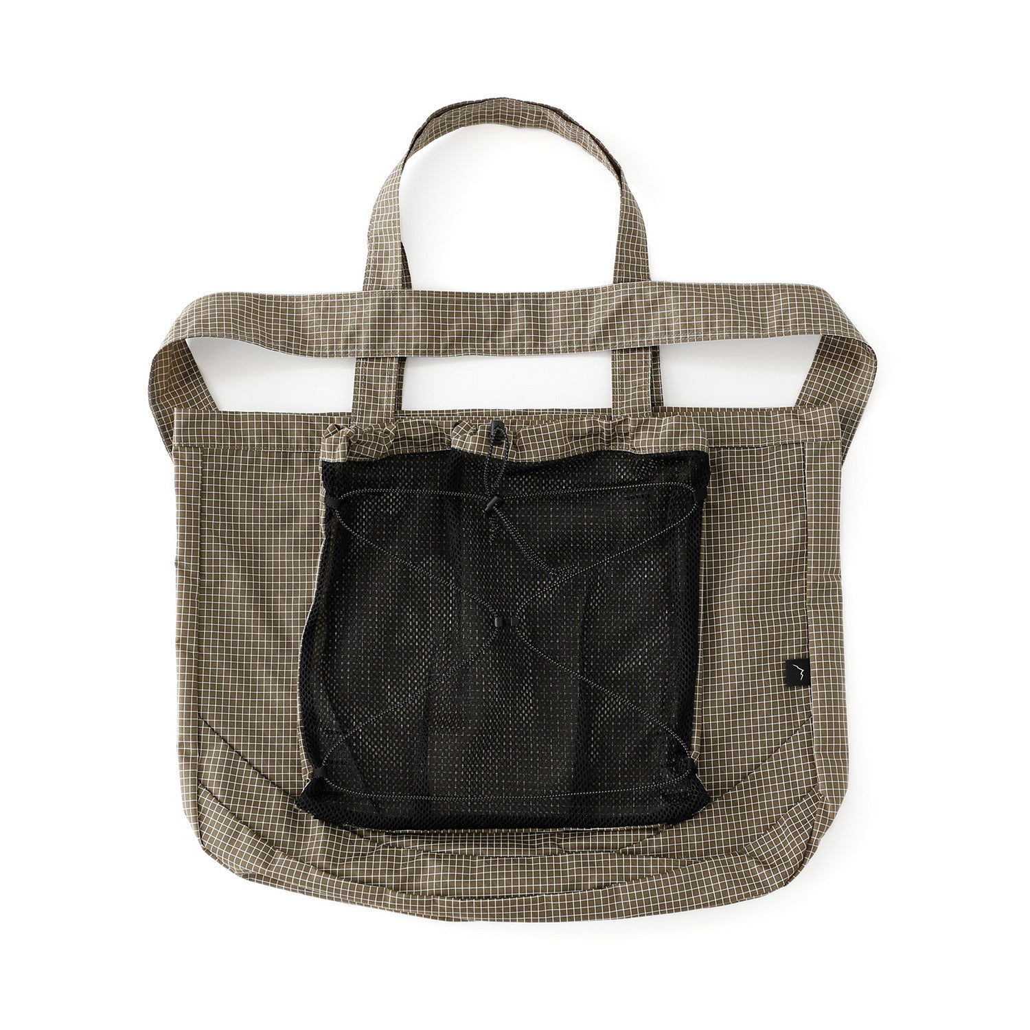 Trail Tote | Grid Khaki