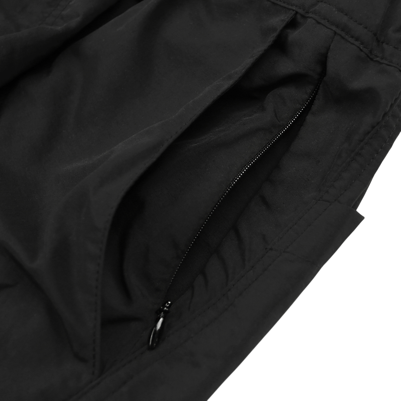 Multi Pocket Pants Wide | Black