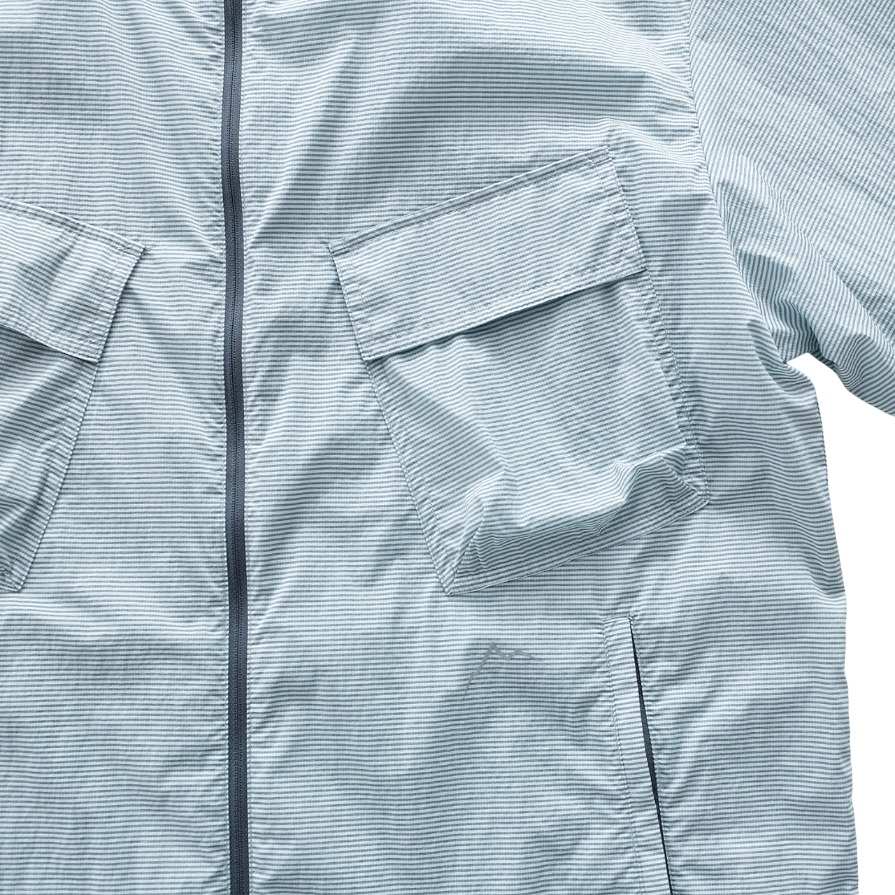 Flap Pocket Chk Jacket | Light Grey