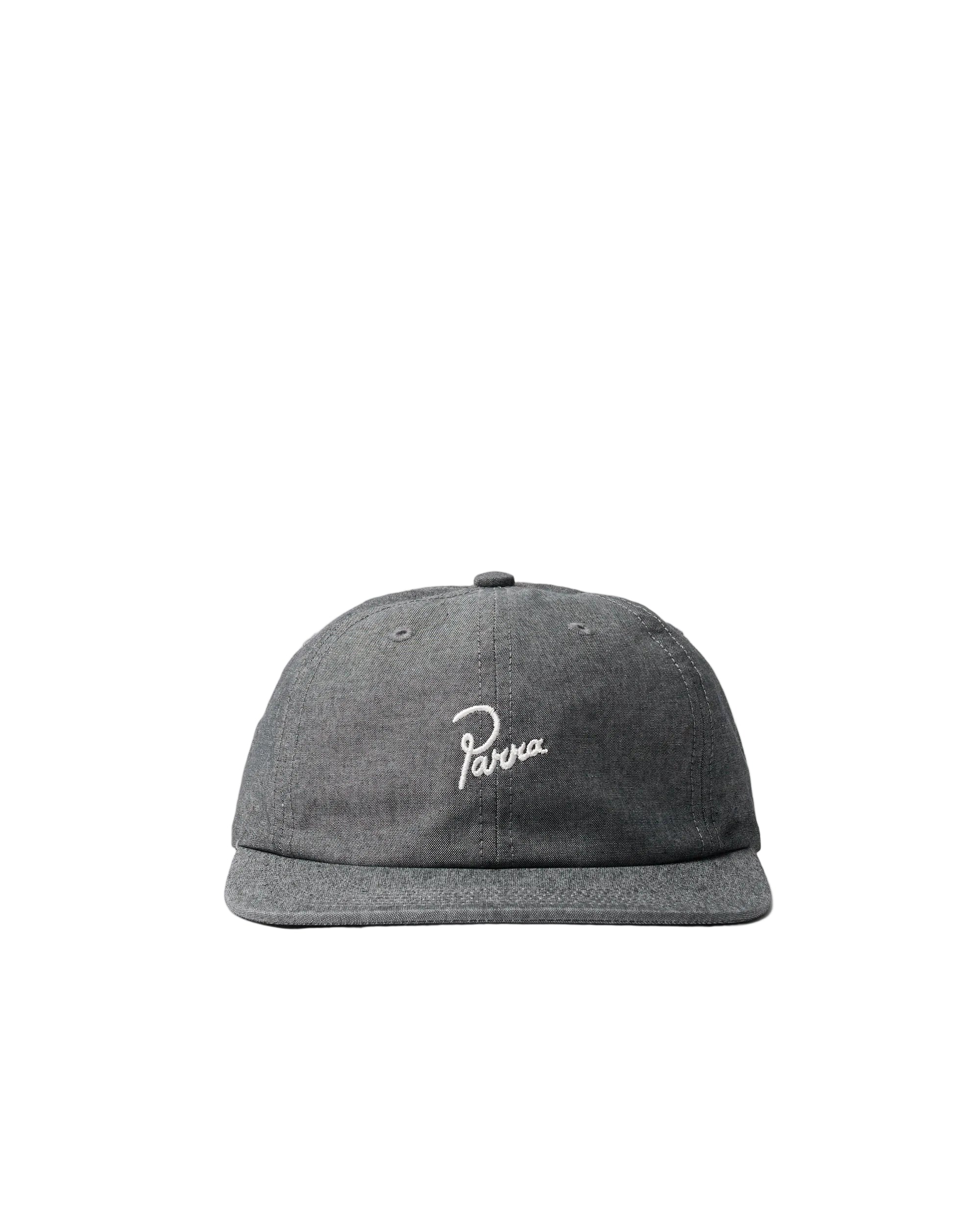 Signature 6 Panel Hat | Black Grey
