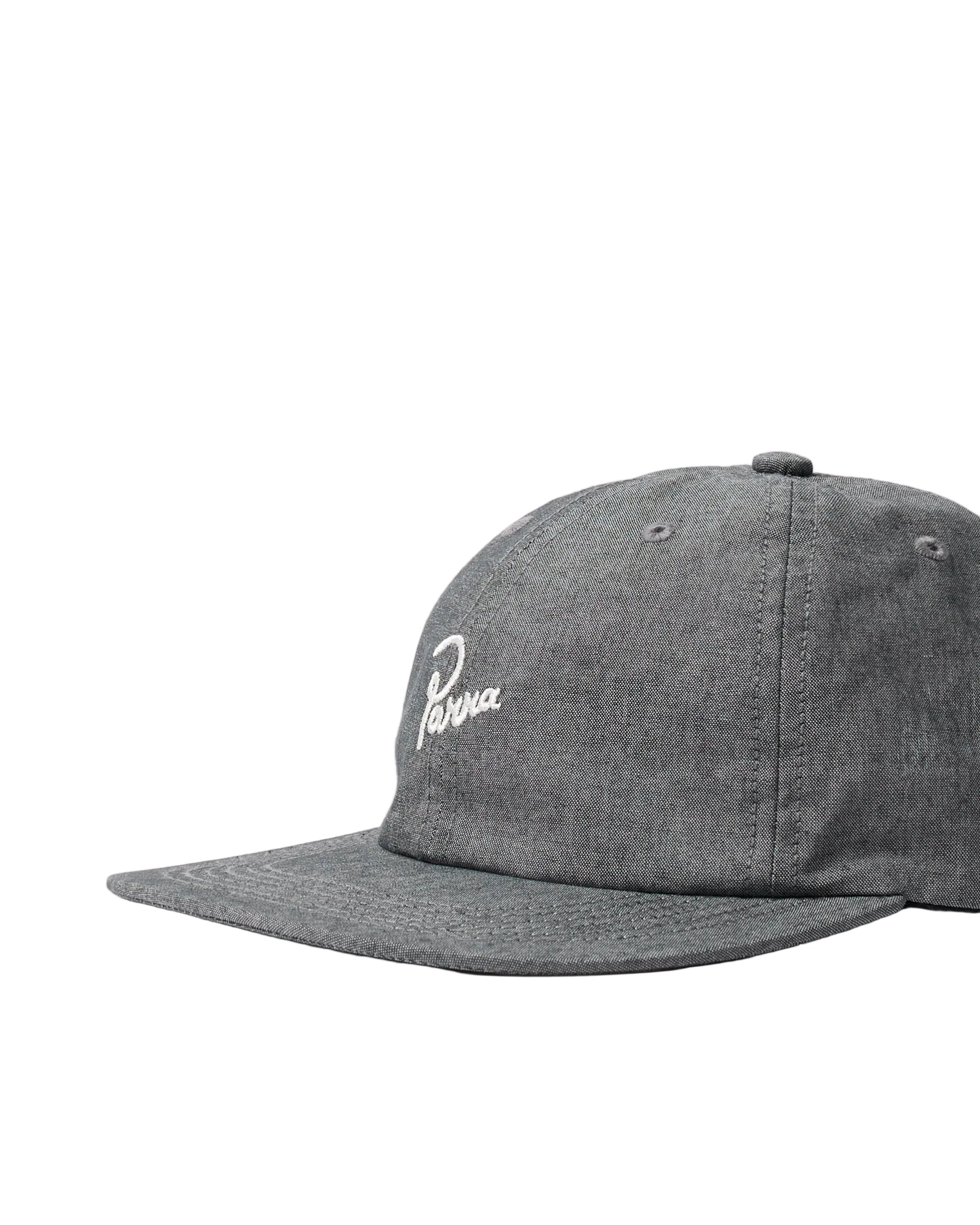 Signature 6 Panel Hat | Black Grey