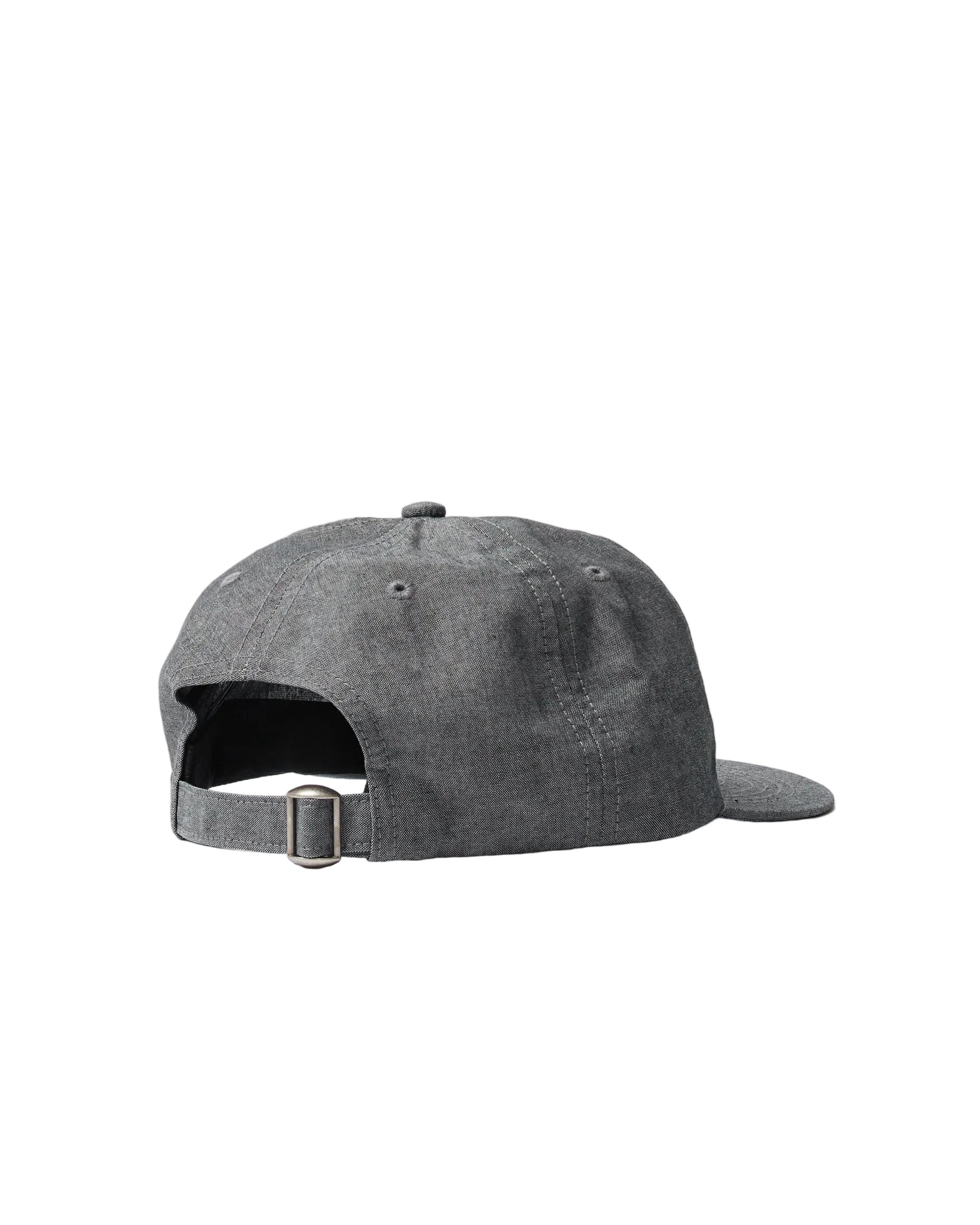 Signature 6 Panel Hat | Black Grey