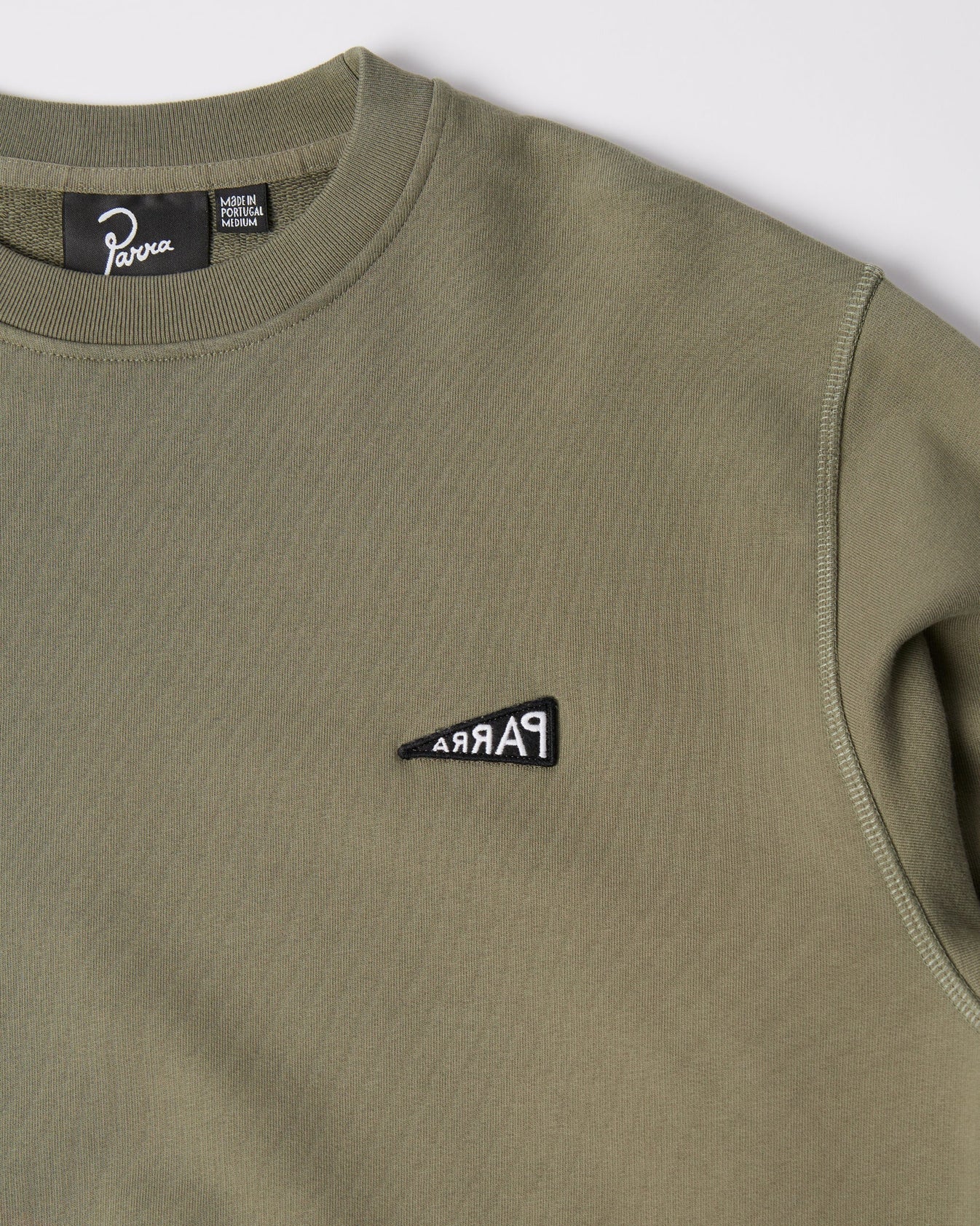 Flag Logo Crew Neck Sweatshirt | Green