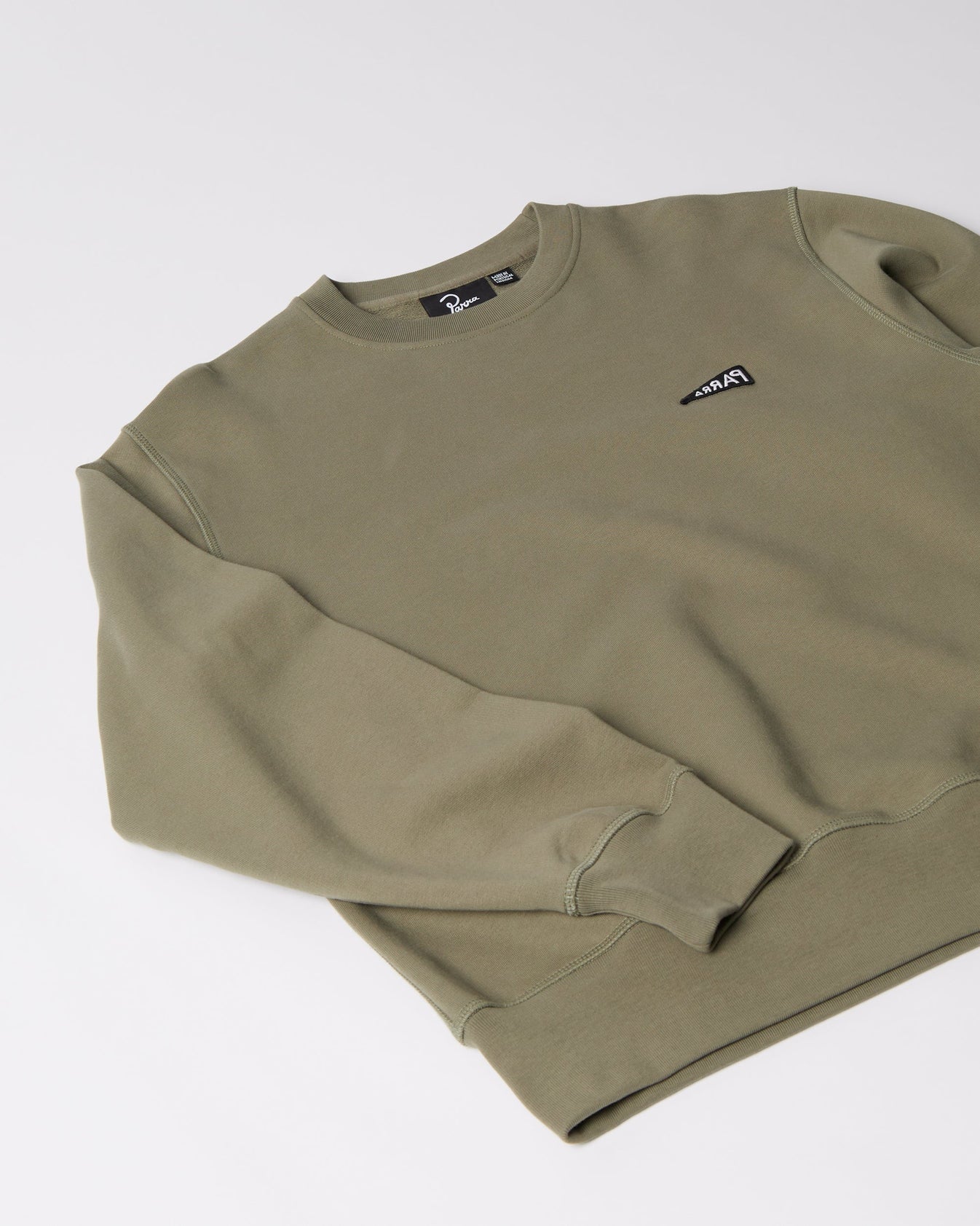 Flag Logo Crew Neck Sweatshirt | Green