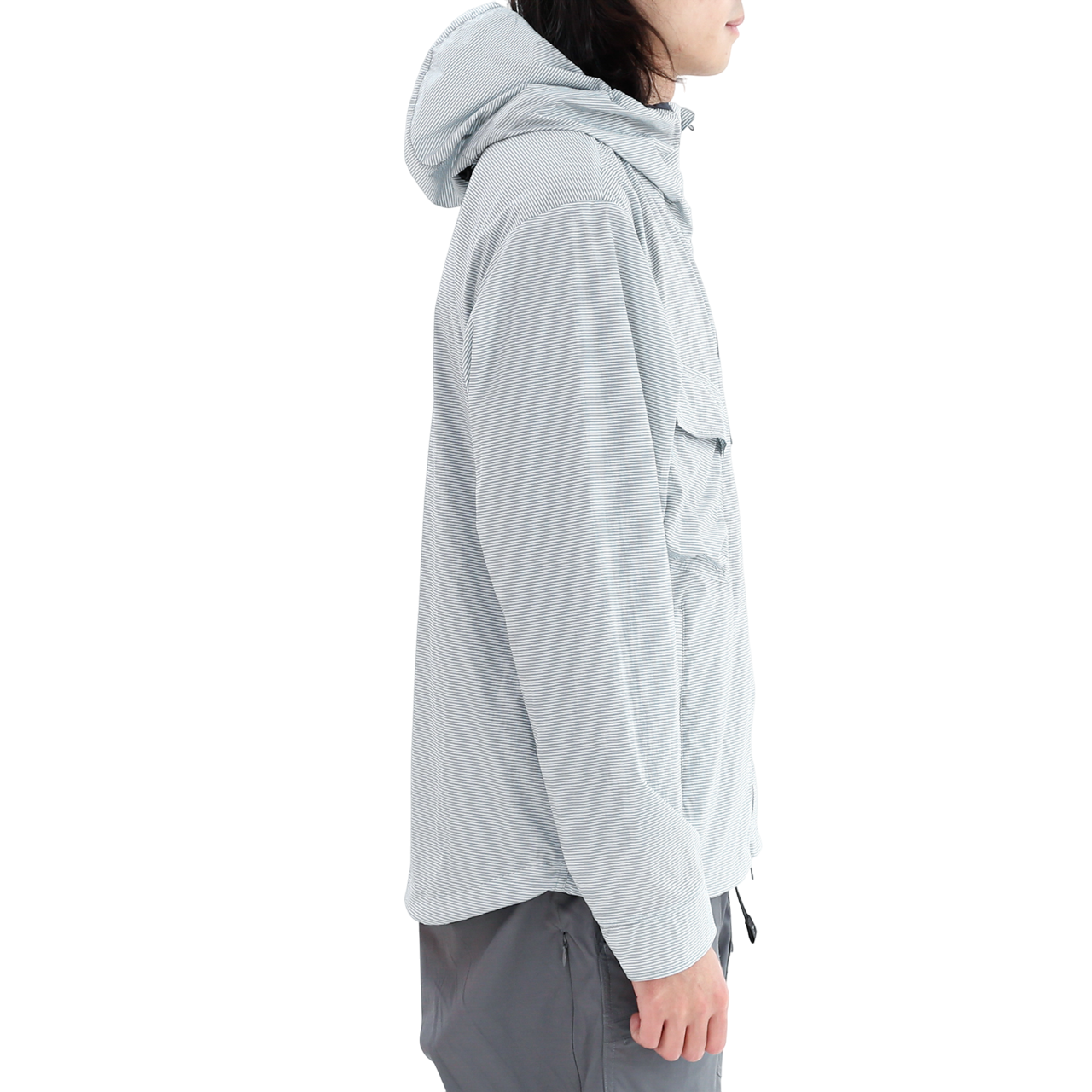 Flap Pocket Chk Jacket | Light Grey