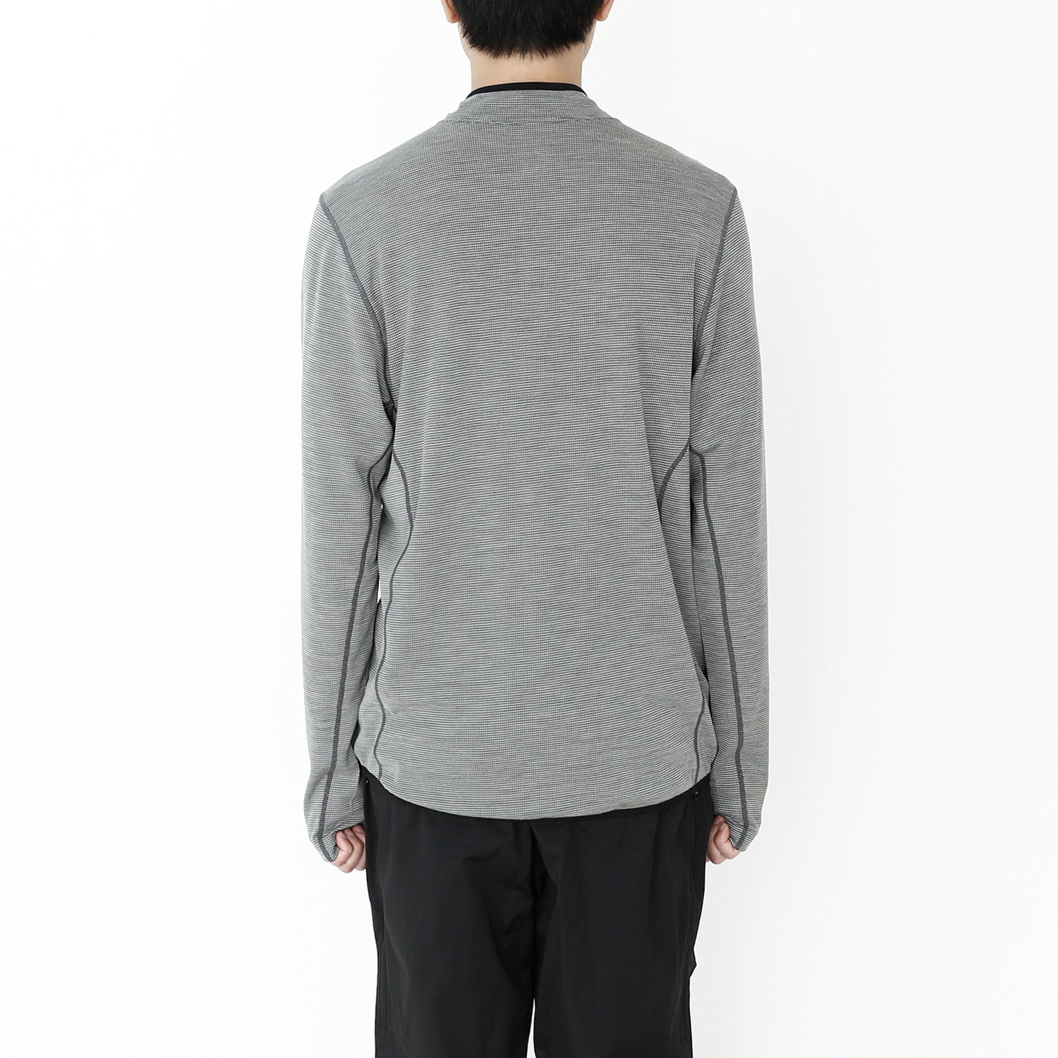 Live Wool Mix Halfzip | Charcoal
