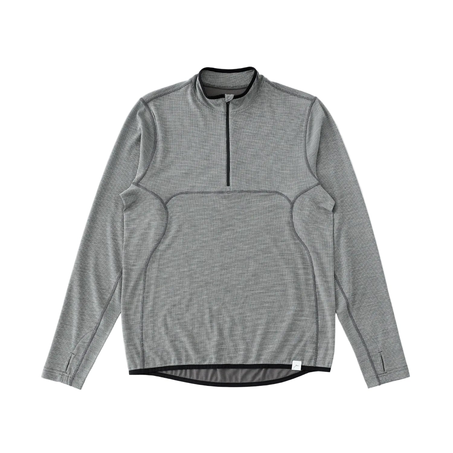 Live Wool Mix Halfzip | Charcoal
