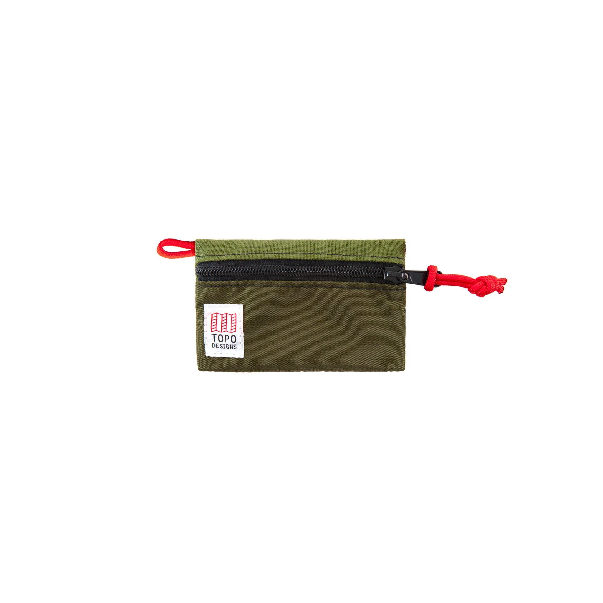 Front product shot of Topo Designs Accessory Bags Micro Olive