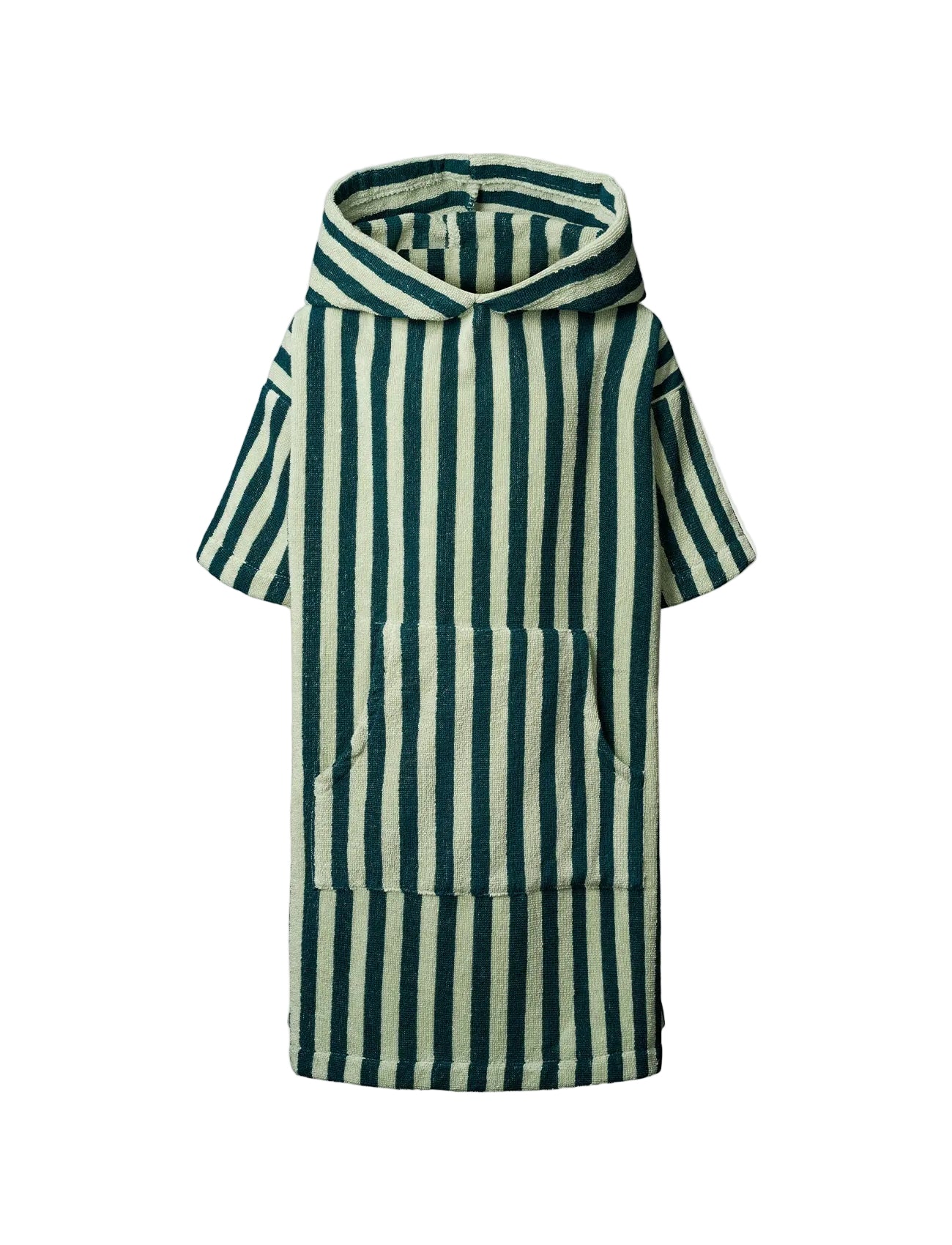 Naram Kids Poncho, sea foam & deep teal