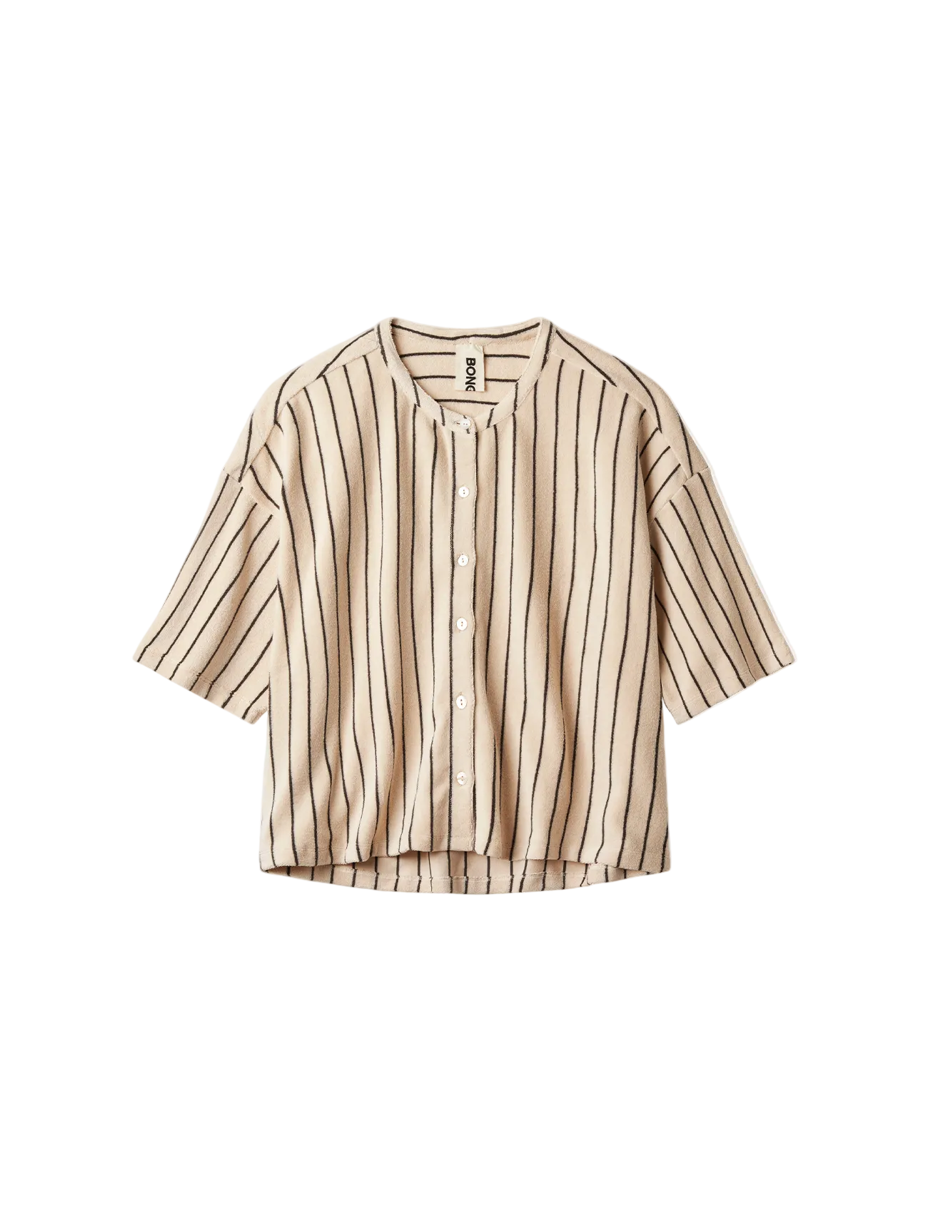 Naram Oversized Shirt, creme & ink