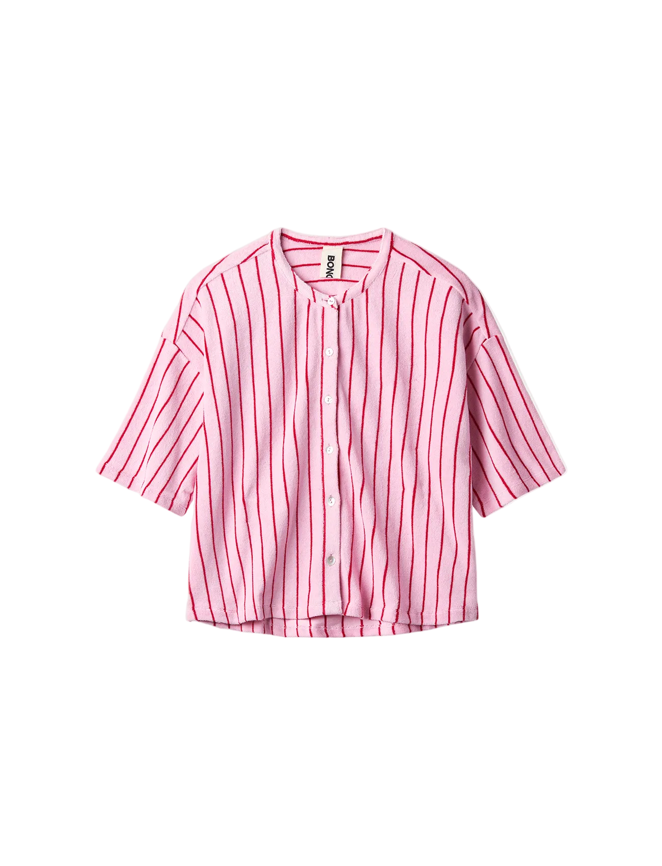 Naram Oversized Shirt, baby pink & ski patrol