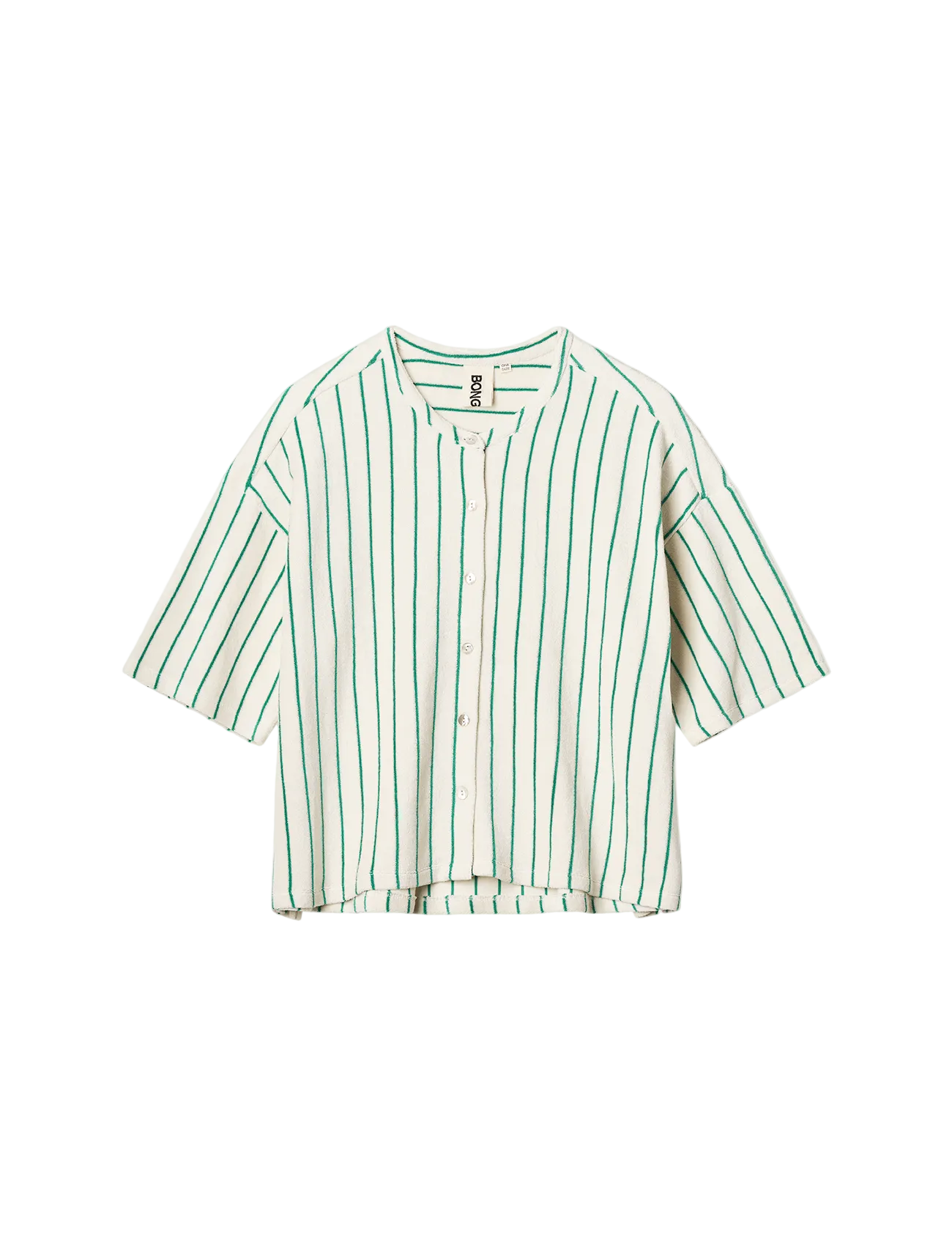 Naram Oversized Shirt, pure white & grass