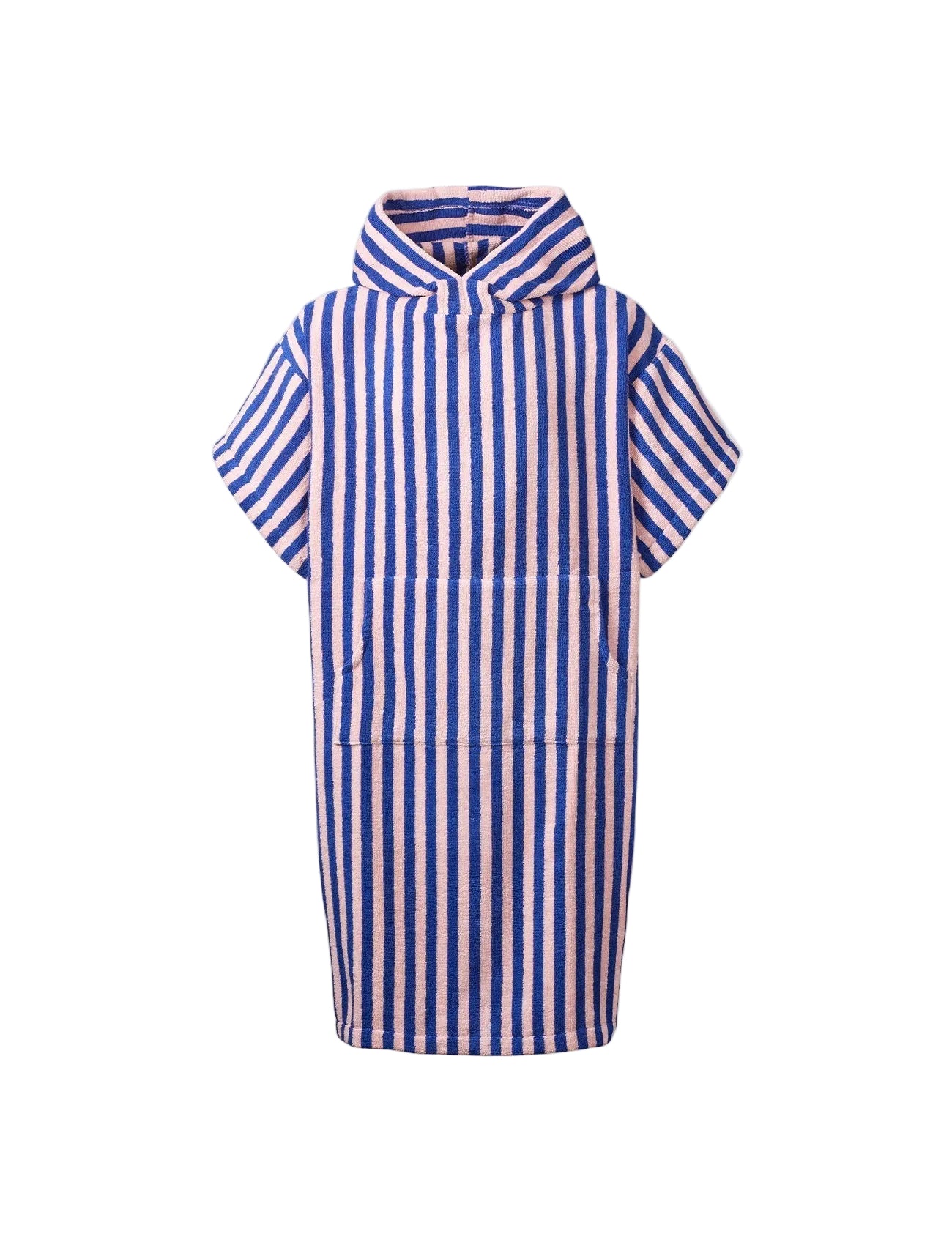 Naram Poncho, dazzling blue & rose