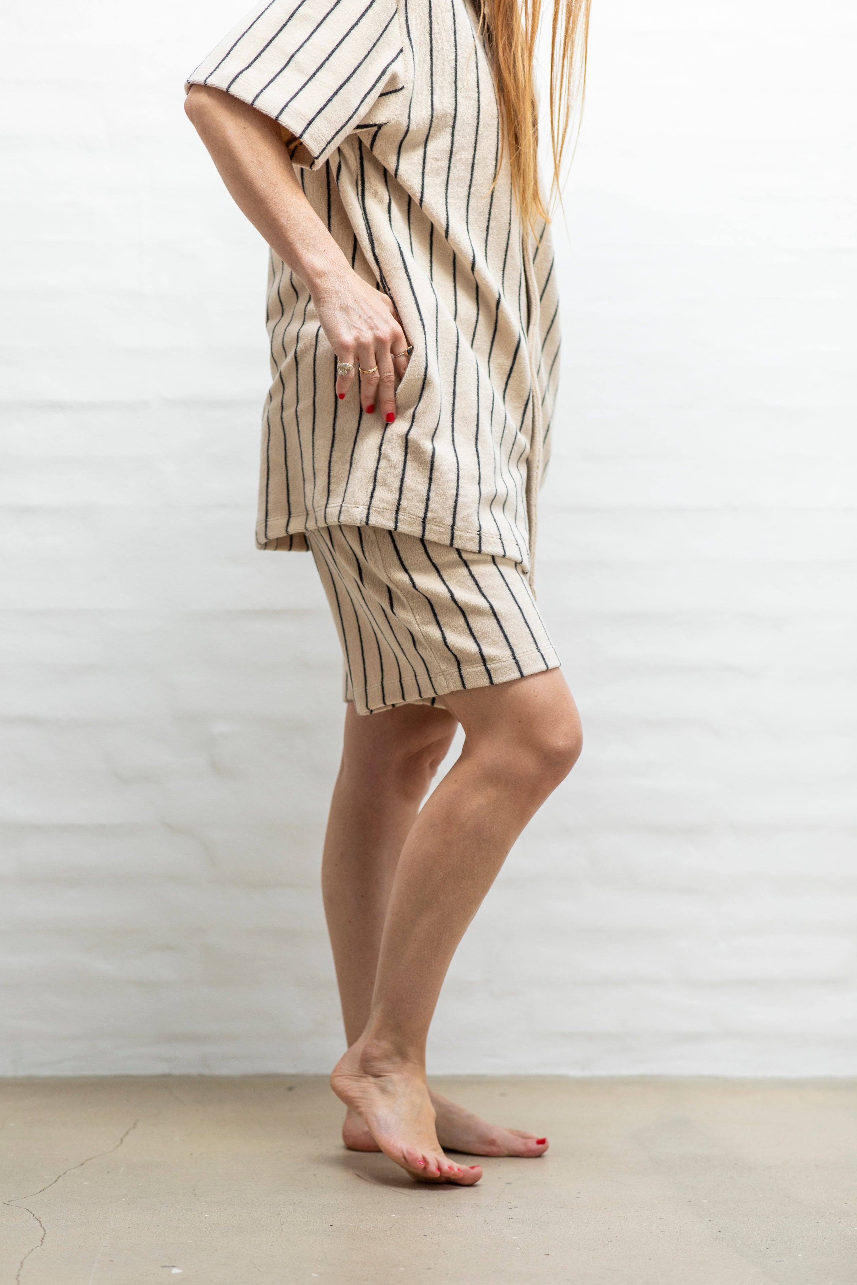 Naram Shorts, creme & ink