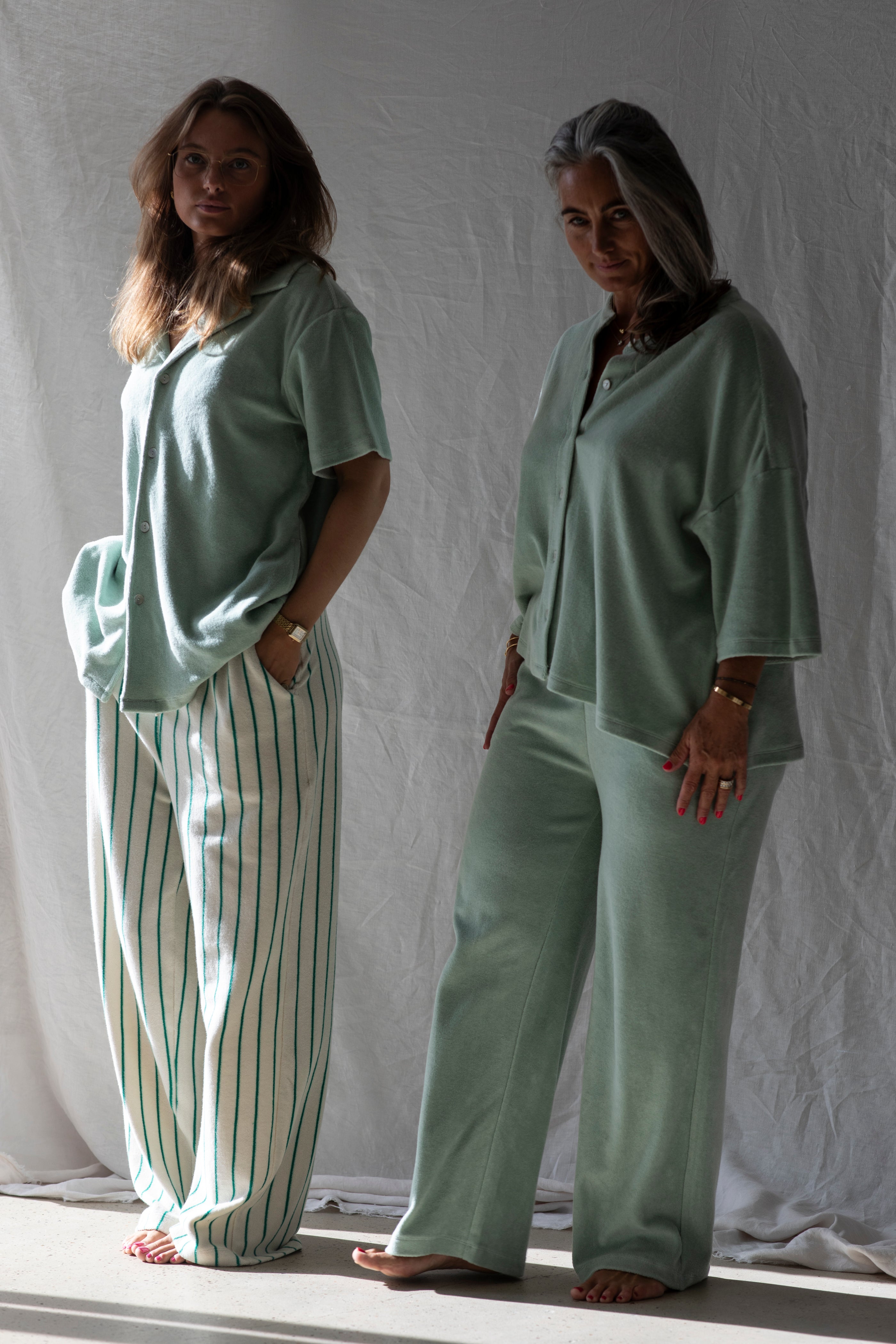 Naram Oversized Shirt, silver sage