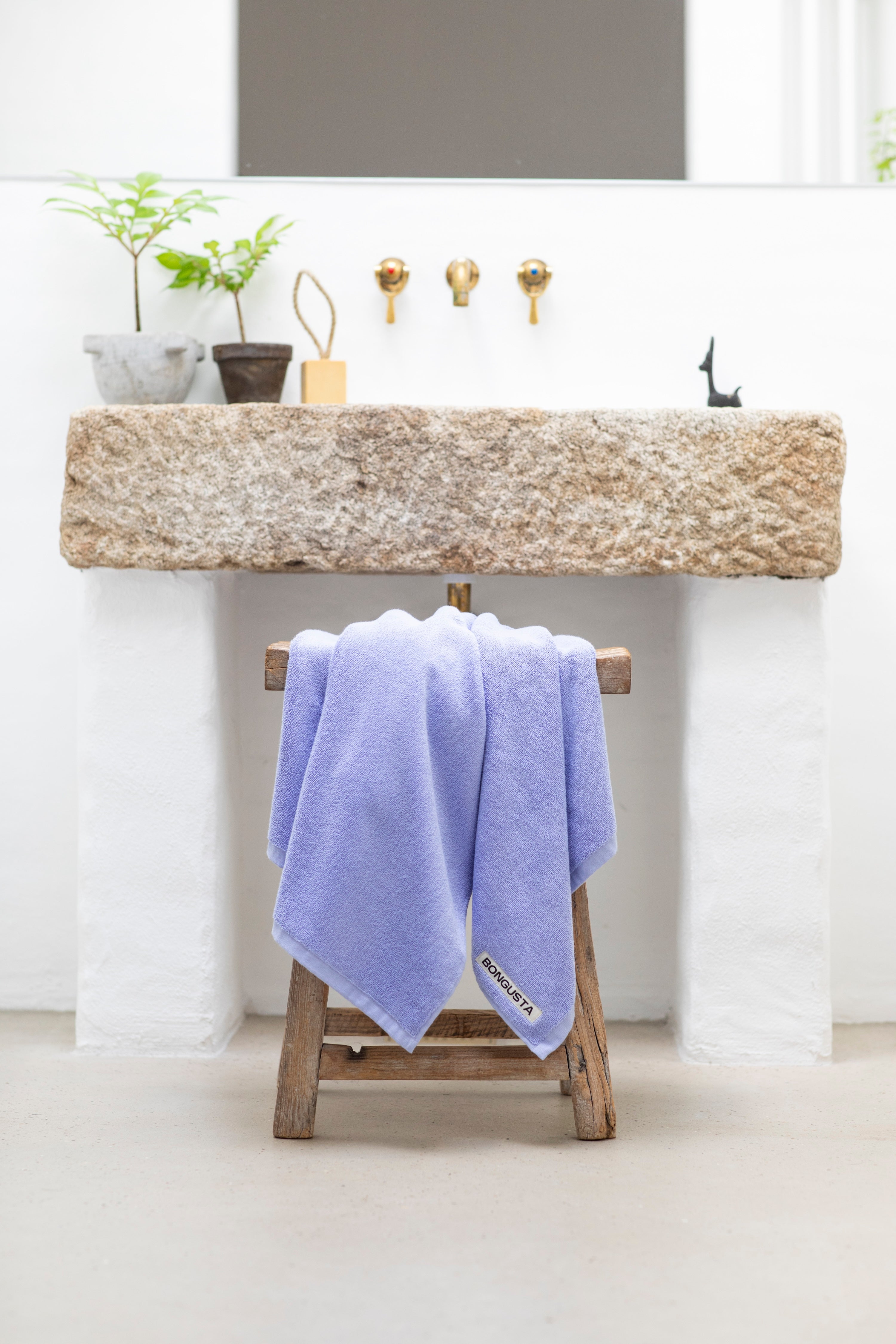 Naram Towels, lavender blue