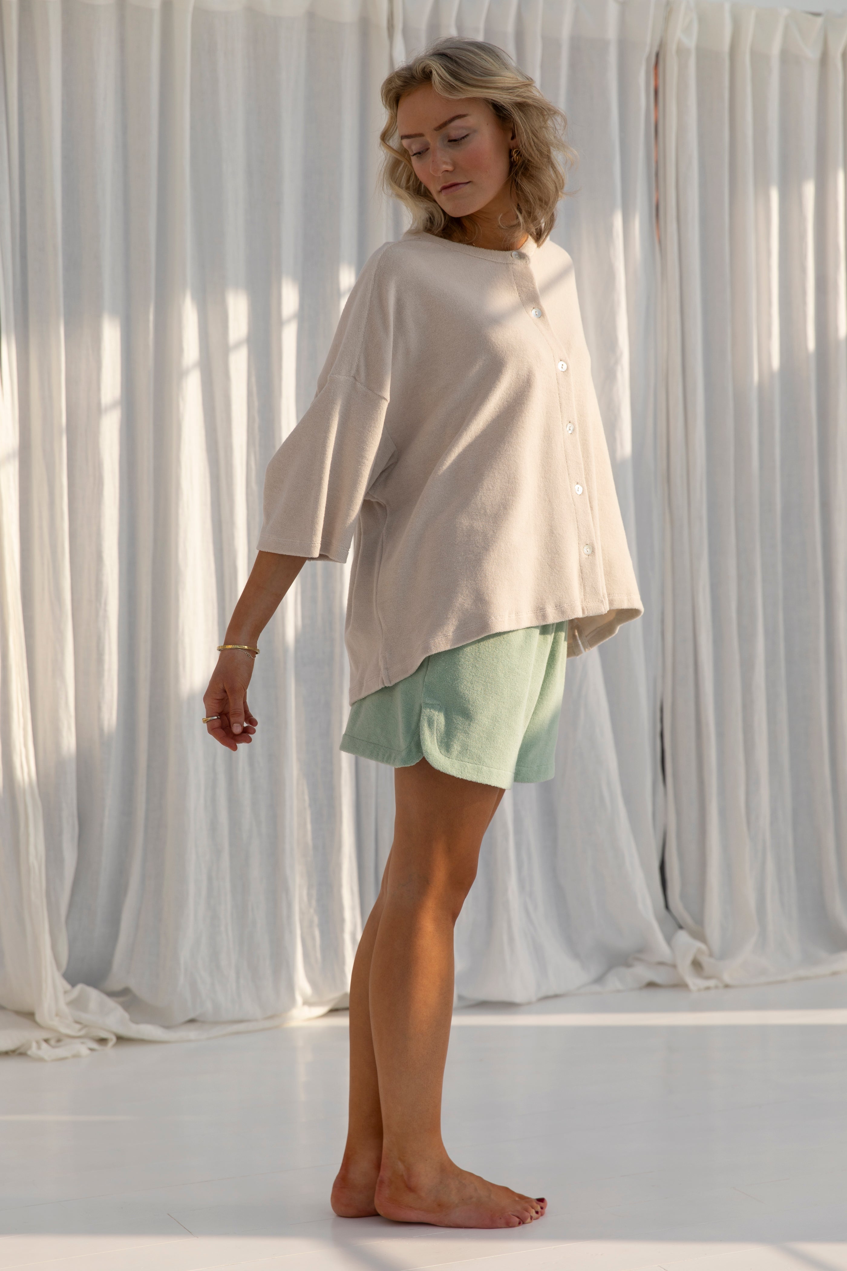 Naram Gym Shorts, silver sage