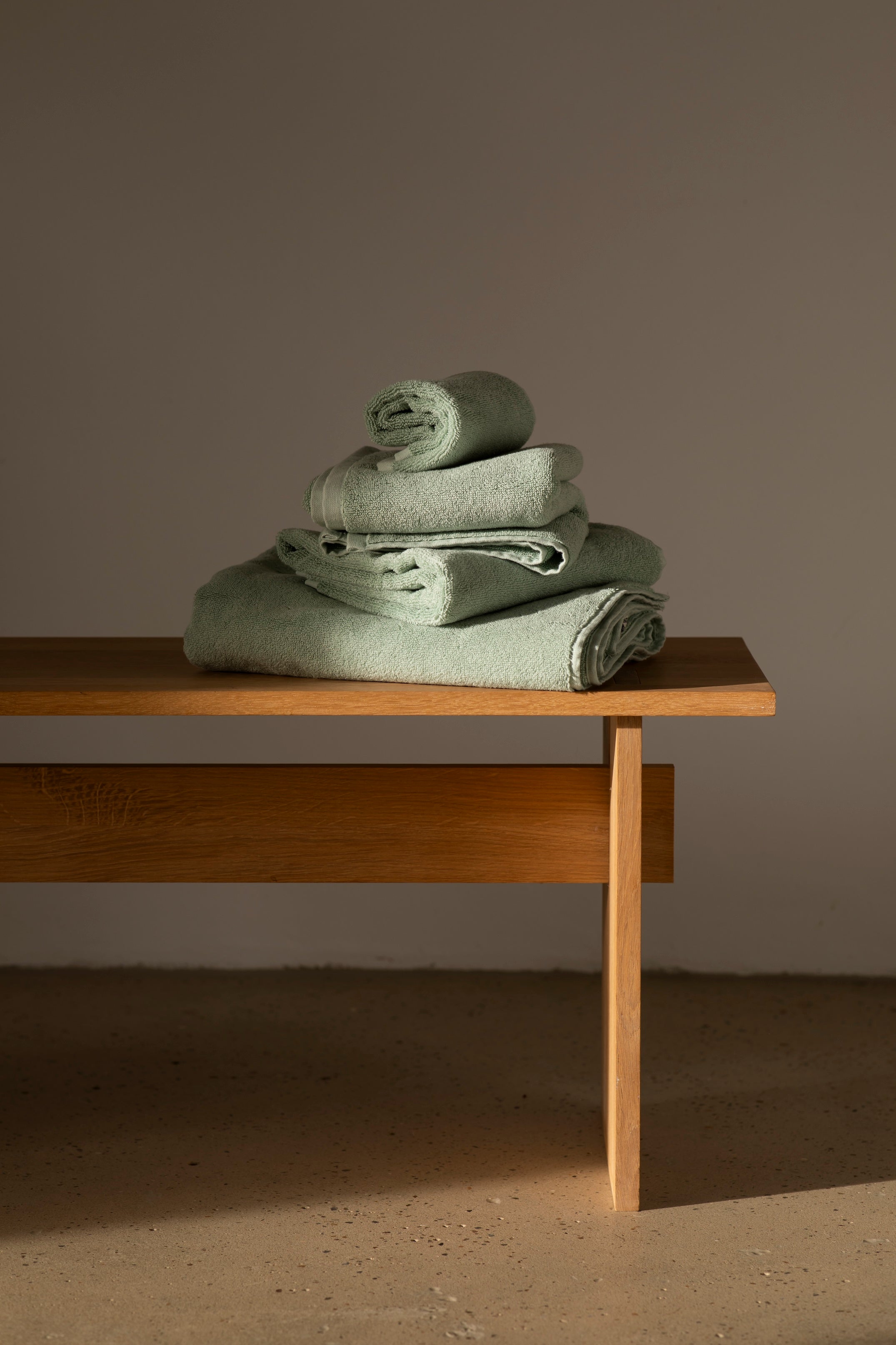 Naram Towels, silver sage