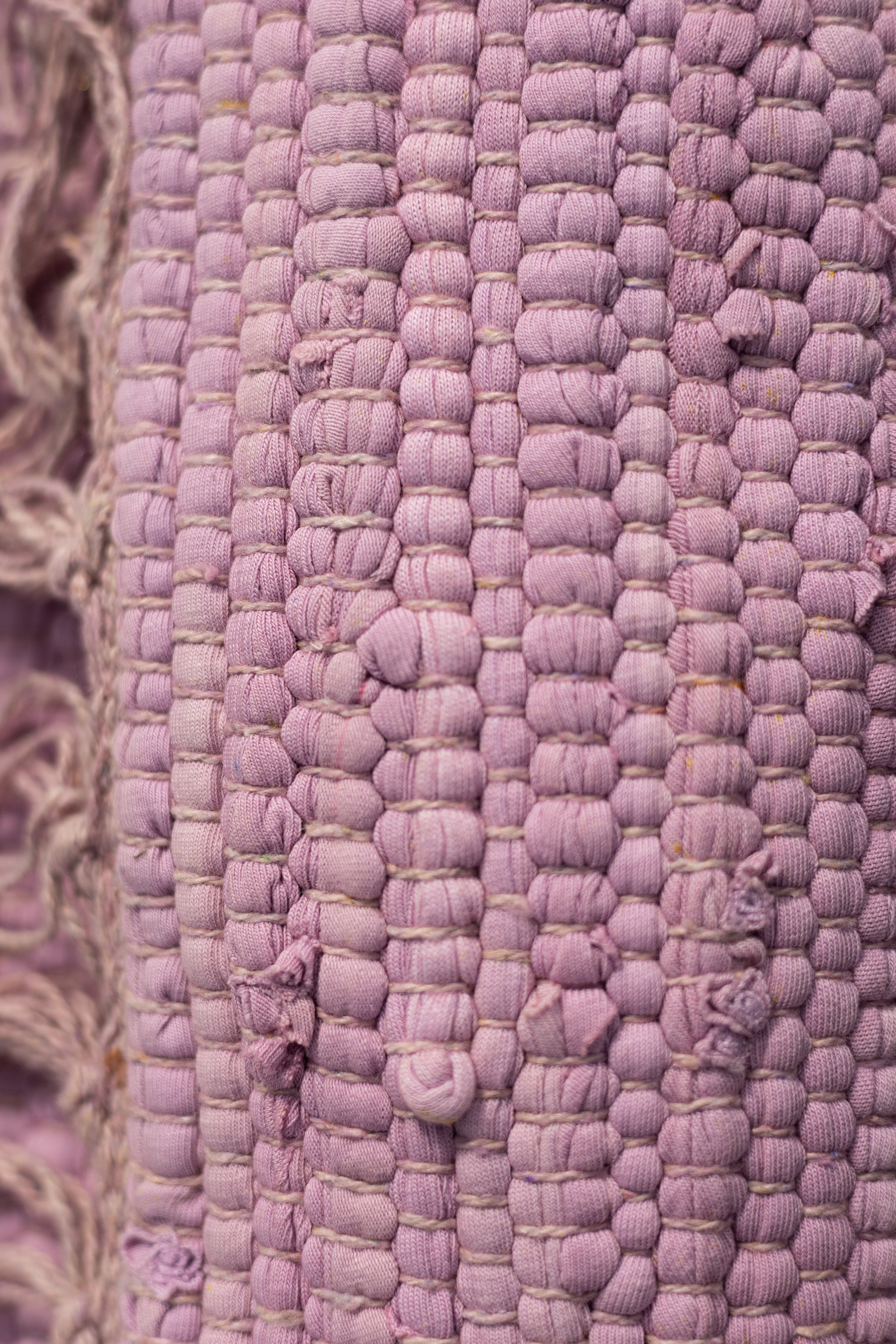 Chindi Rug, lilac & golden