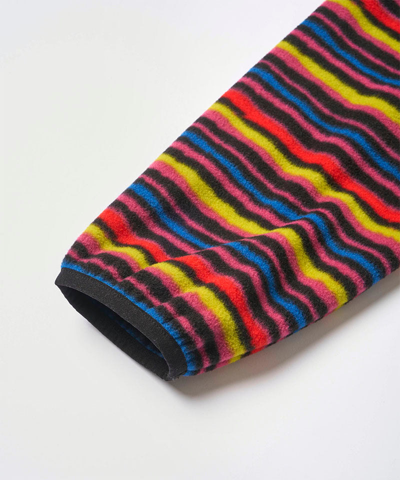 Thermal Fleece Pullover | Multi-stripe