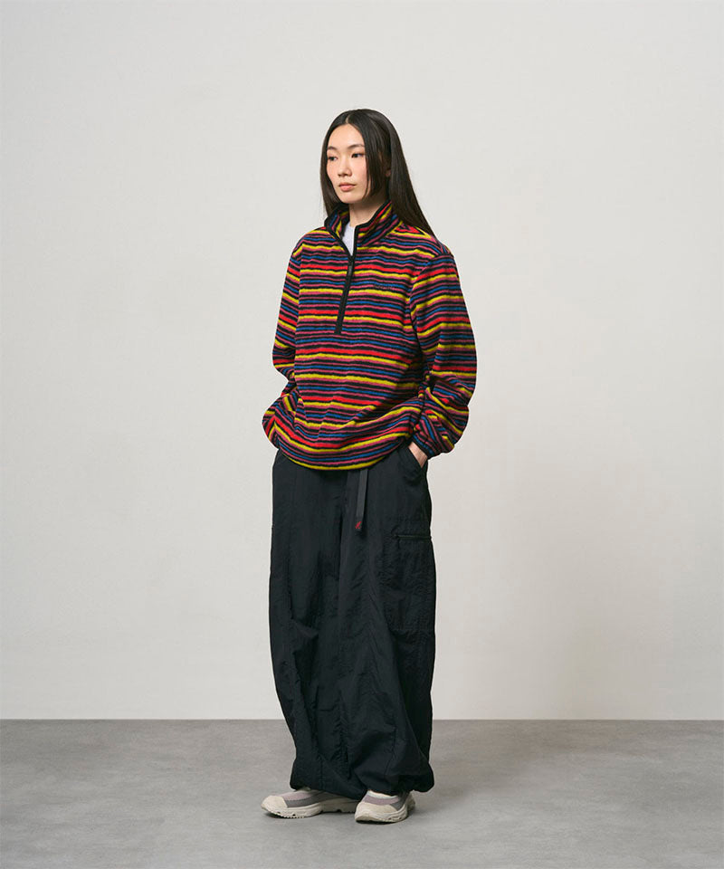 Thermal Fleece Pullover | Multi-stripe