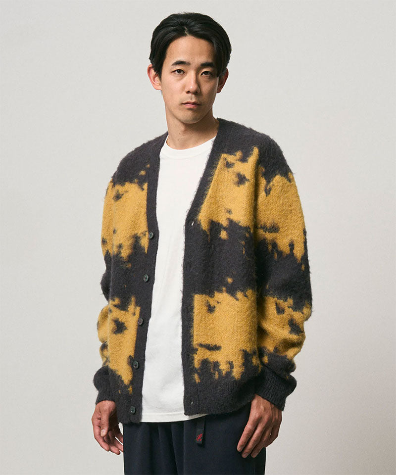 Mohair Splatter Cardigan | Safron Splatter