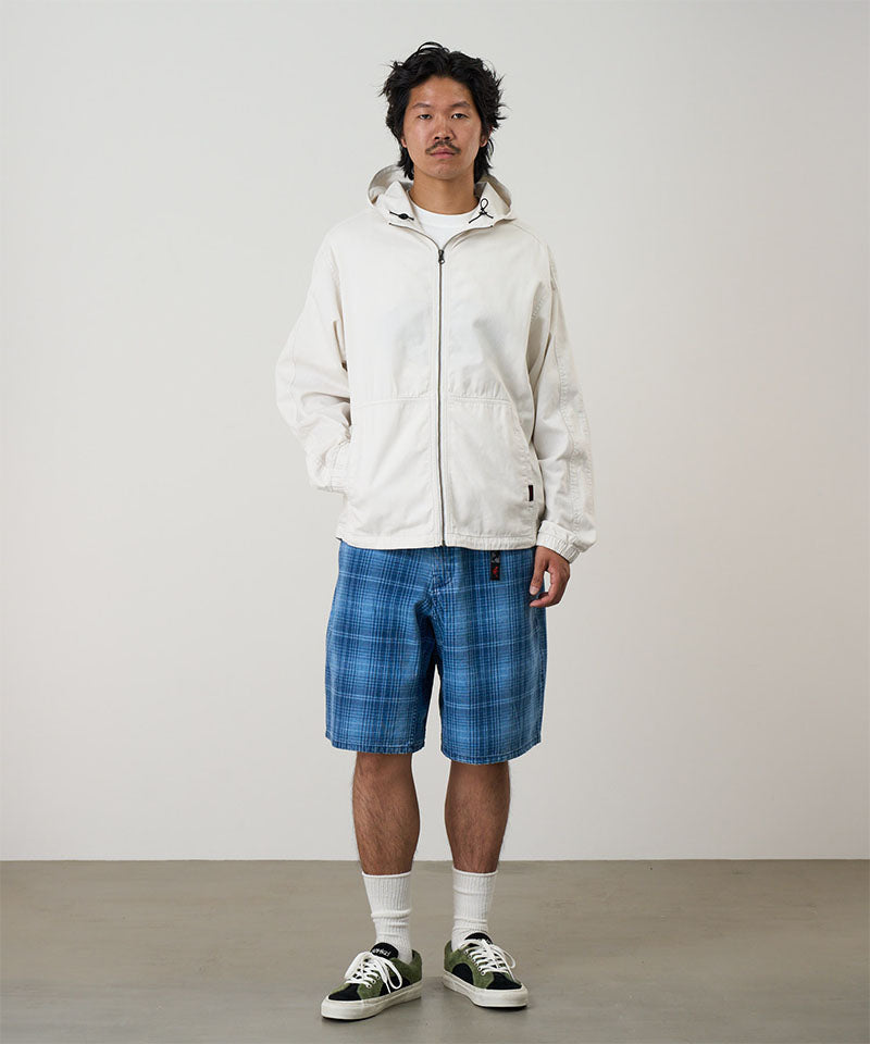 Lagoon Short Denim Plaid | Indigo Checkered Plaid