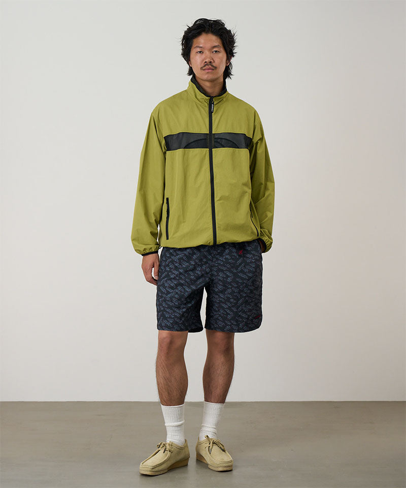 Nylon Packable G-short | Navy Leaf
