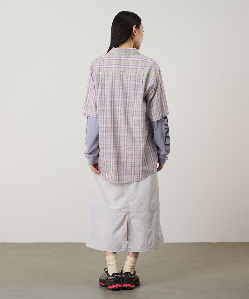Nylon Utility Skirt | Ecru