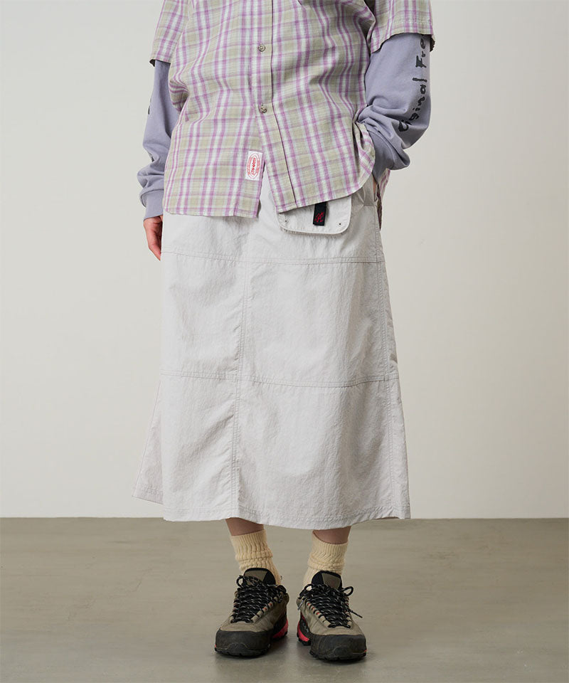 Nylon Utility Skirt | Ecru
