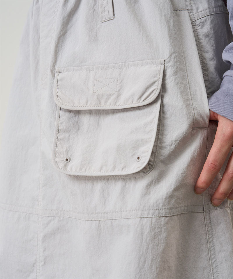 Nylon Utility Skirt | Ecru