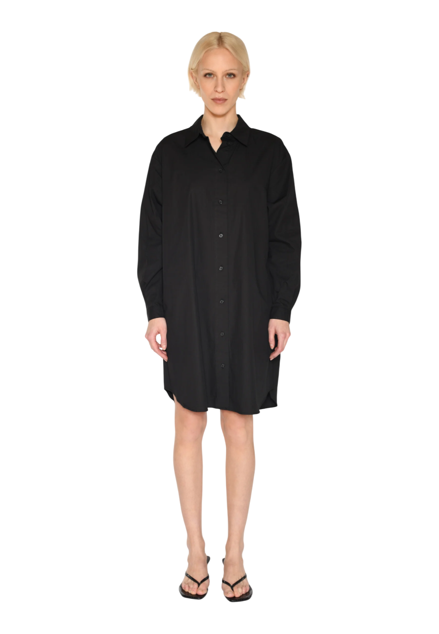 Hannah Shirt-Dress | Black