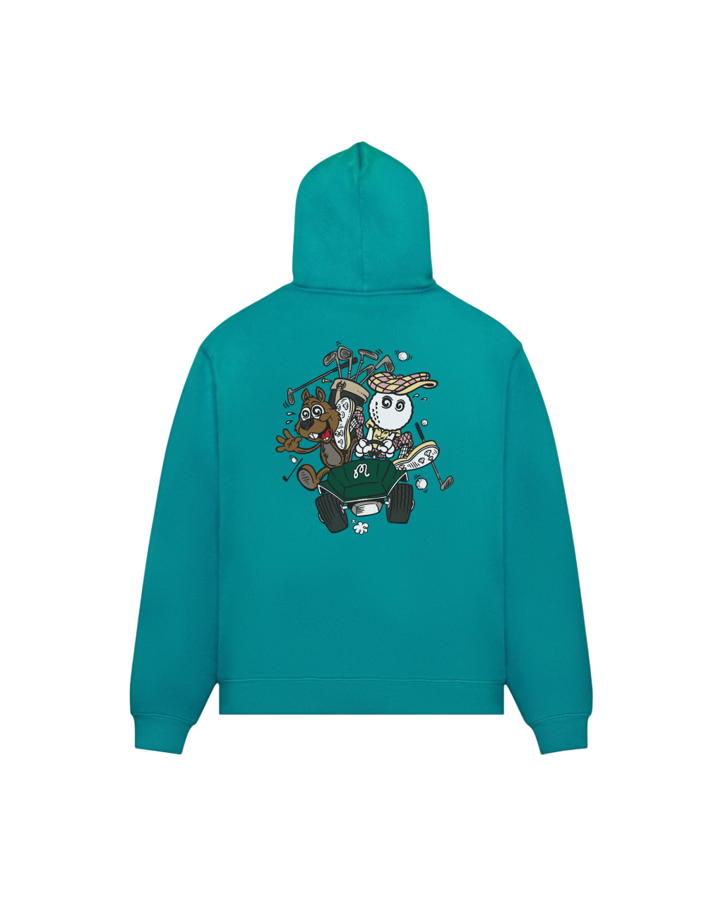Two Man Scramble Hoodie | Blue Green