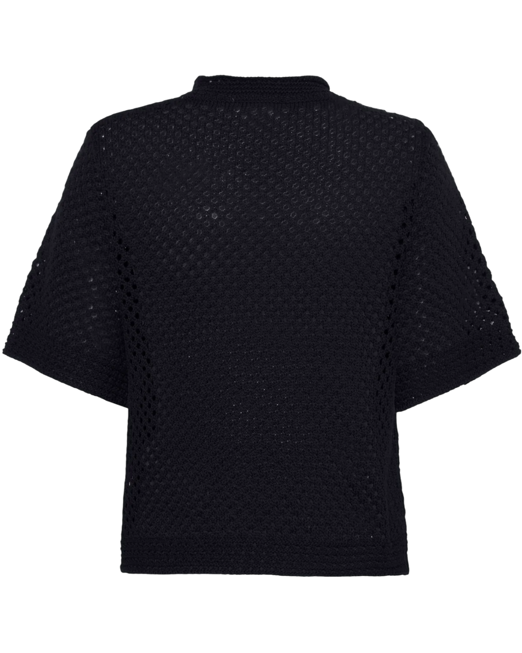 Lily Crochet T-Shirt | Black