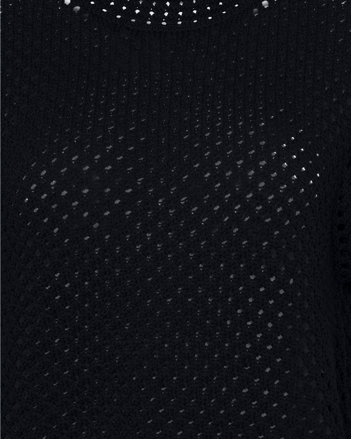 Lily Crochet T-Shirt | Black