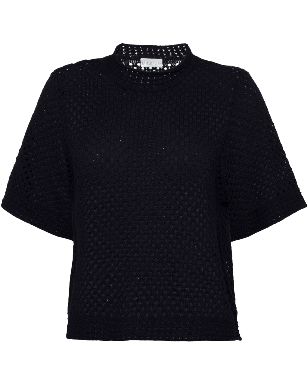Lily Crochet T-Shirt | Black