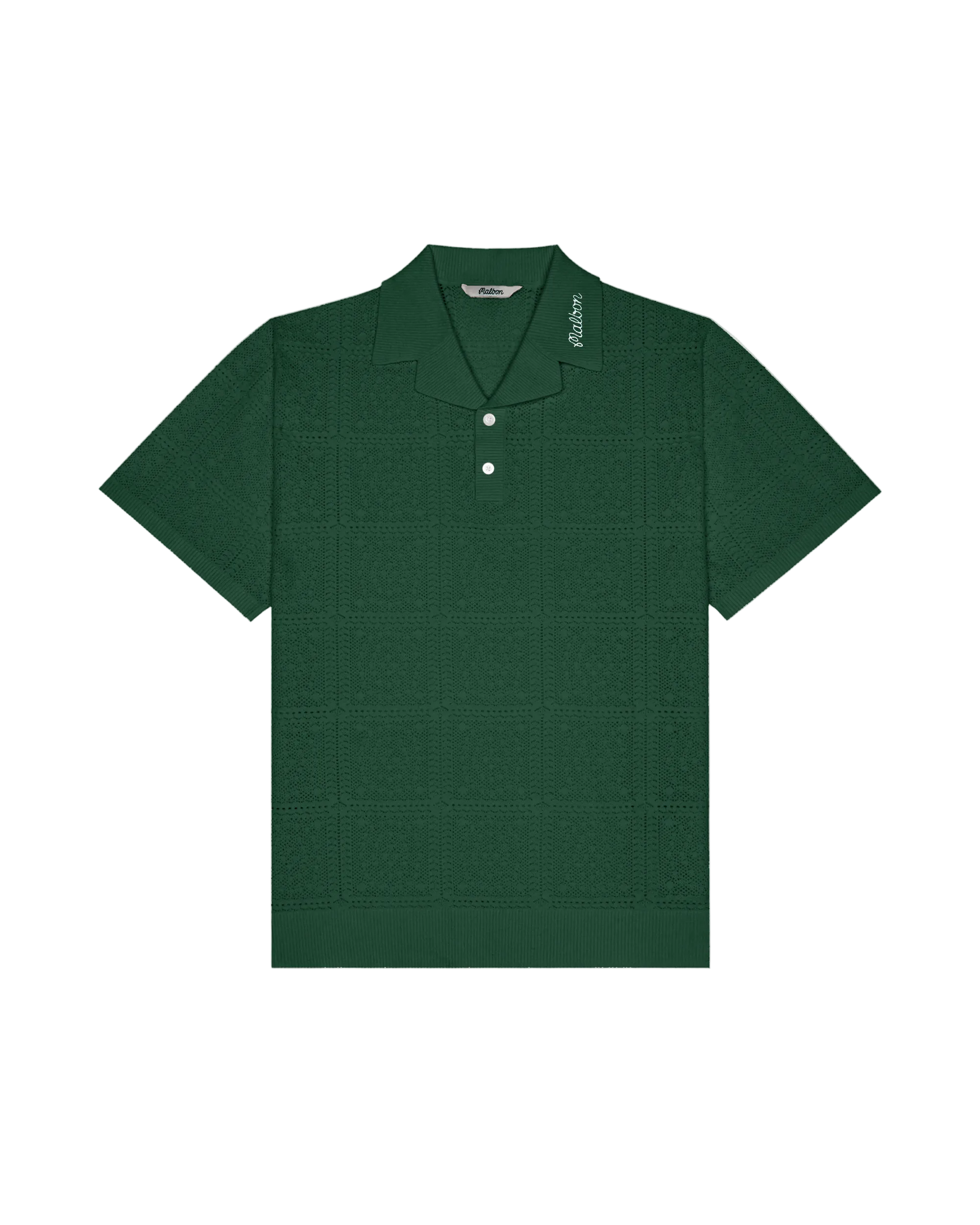 Resort Crochet Polo | Green