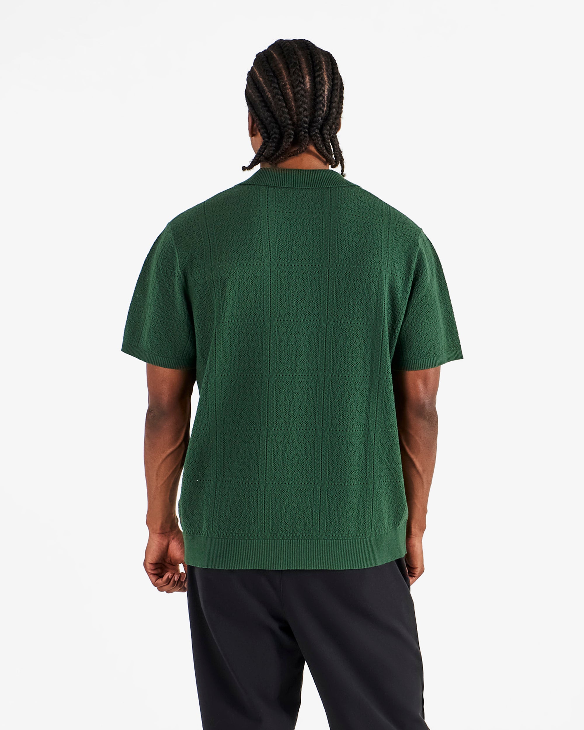 Resort Crochet Polo | Green