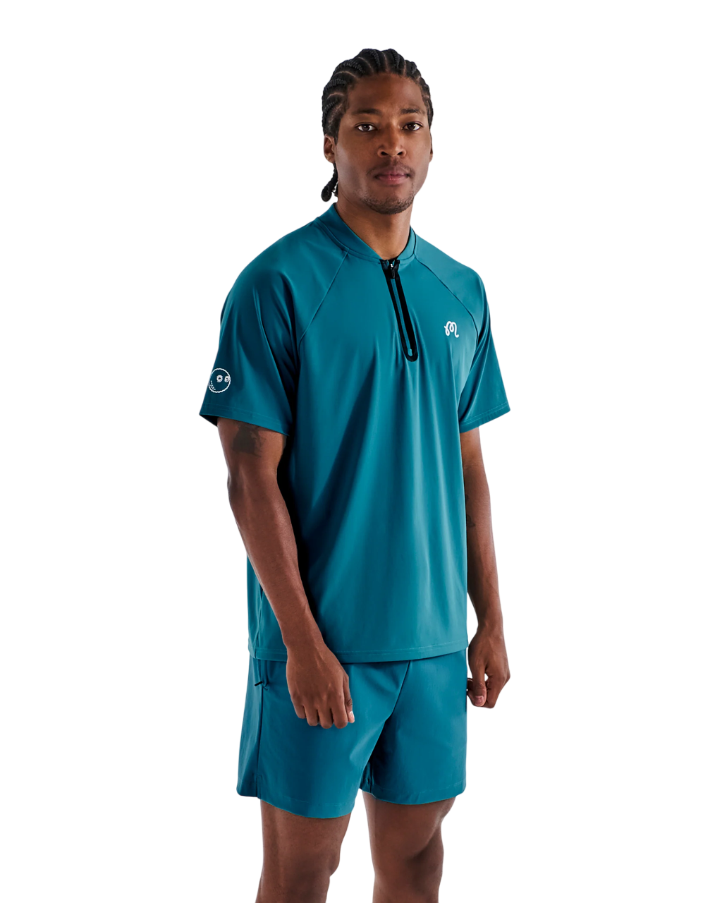 Performance Zip Blade Collar Polo | Azurra