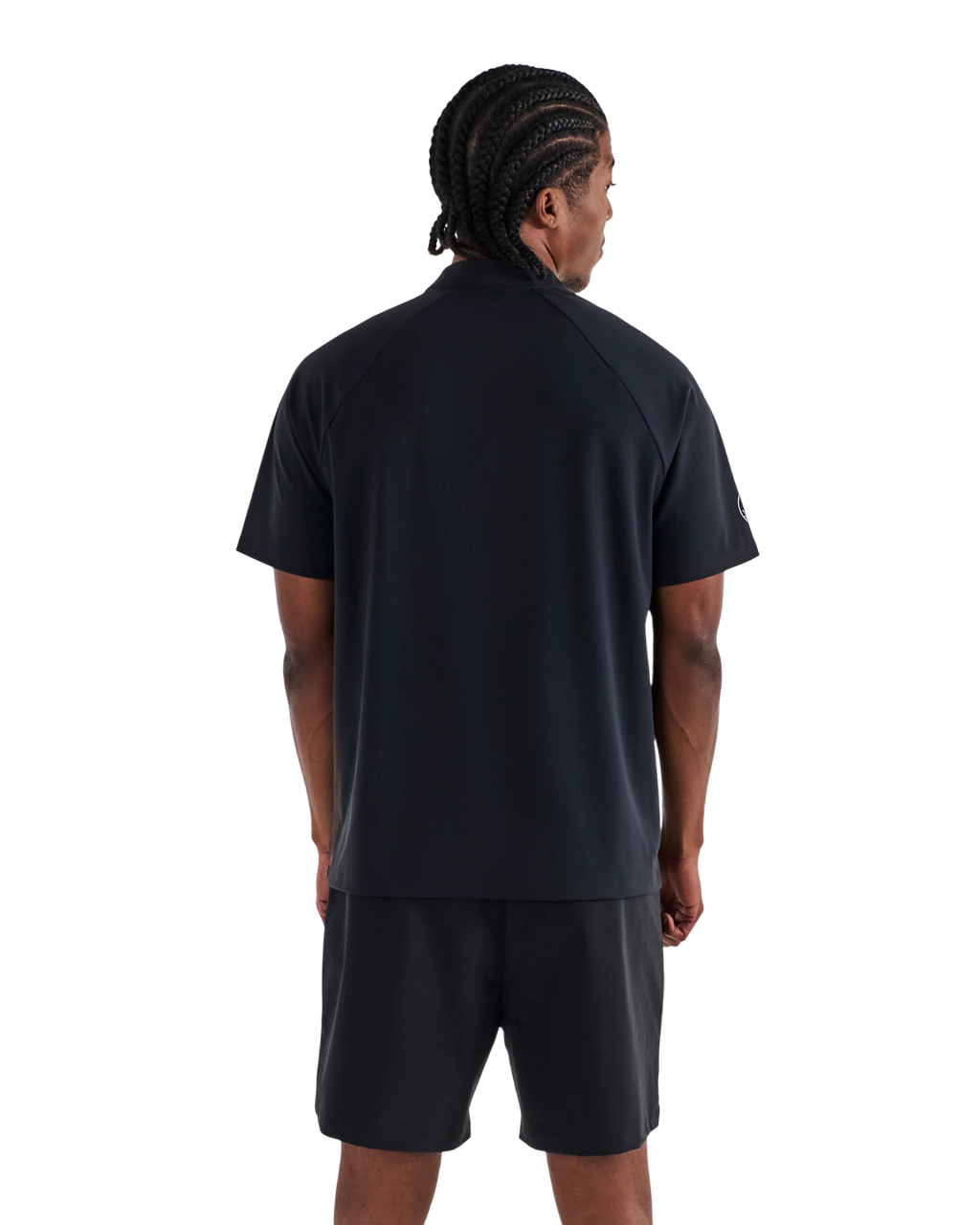Performance Zip Blade Collar Polo | Black