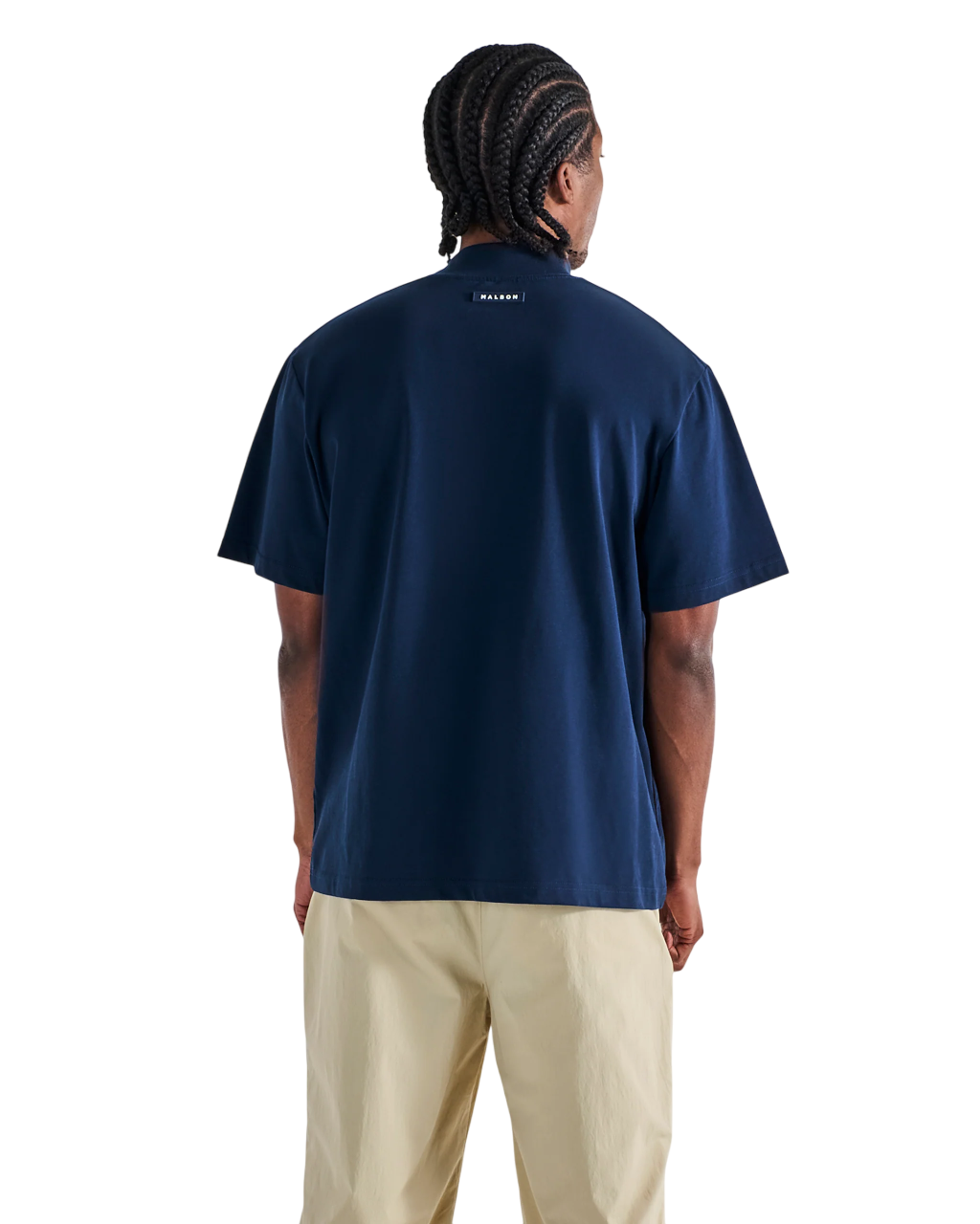 Mare Mockneck Tee | Navy