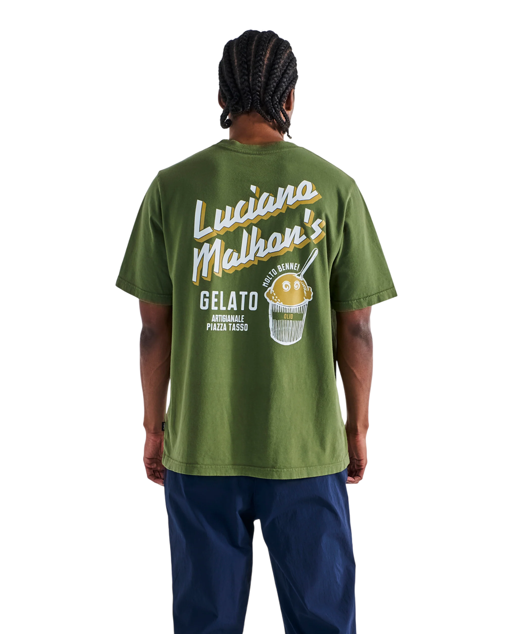 Gelato Stand Pocket Tee | Cypress Green