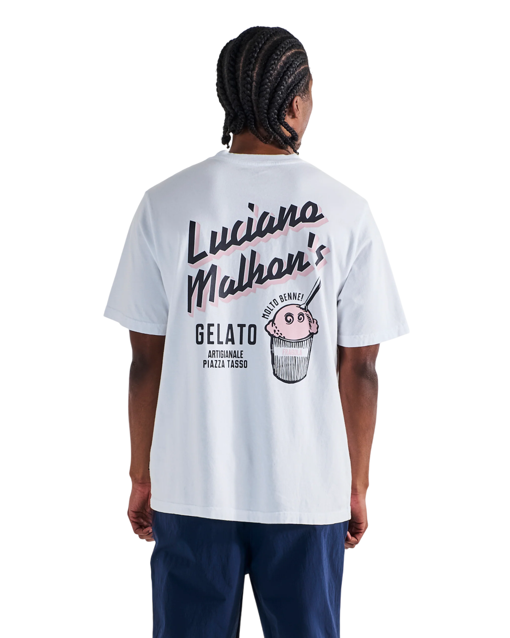 Gelato Stand Pocket Tee | White