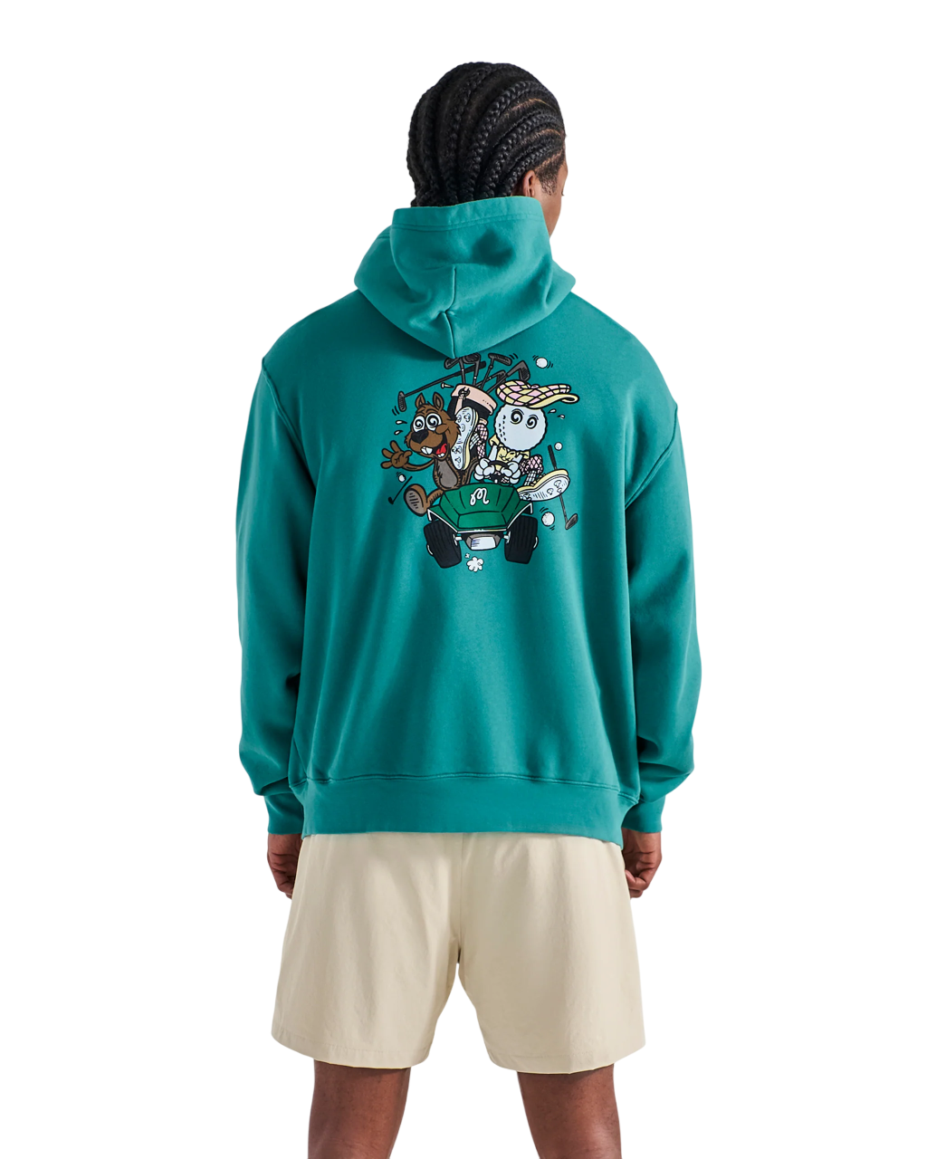 Two Man Scramble Hoodie | Blue Green