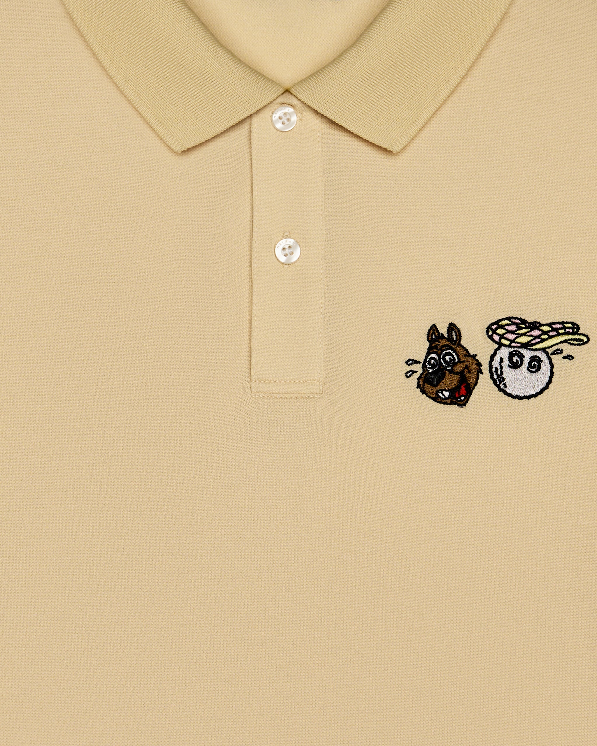 Two Man Scramble Pique Polo | Light Khaki