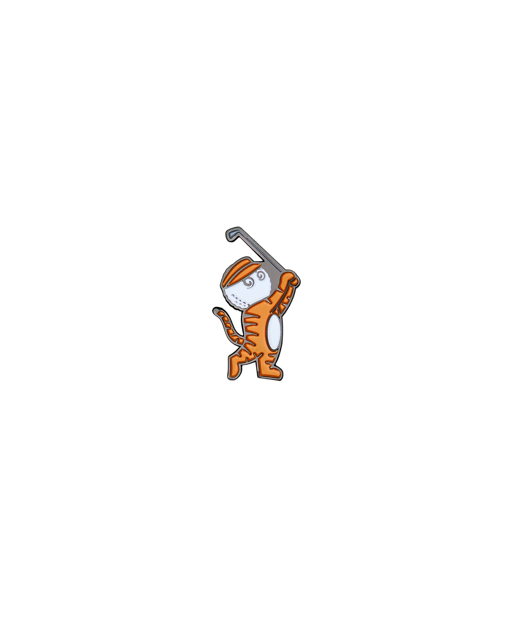 Tiger Buckets Ball Marker | Orange