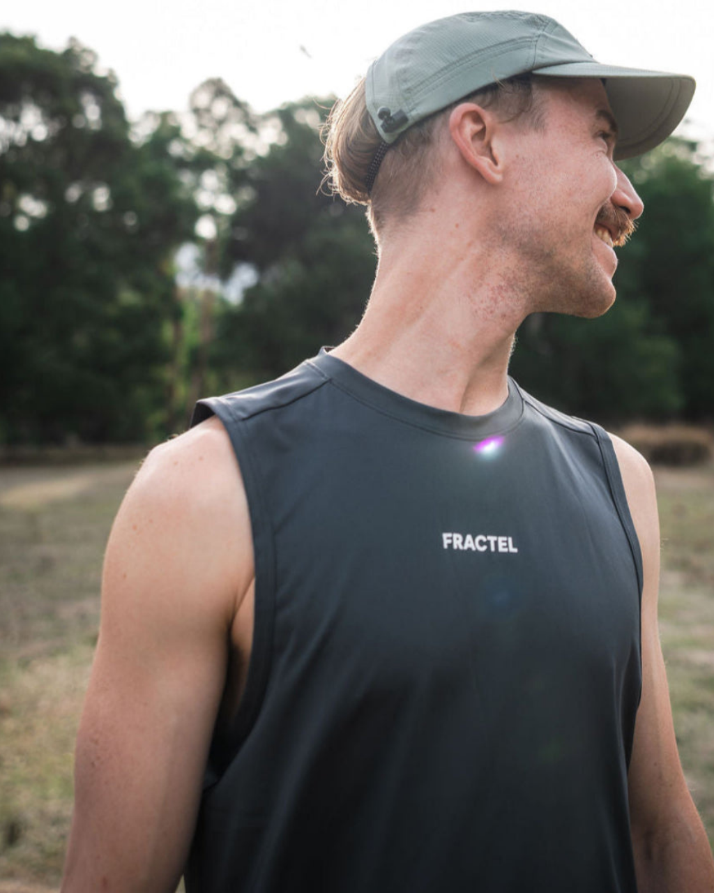 Men's S-SLATE GREY Performance Singlet