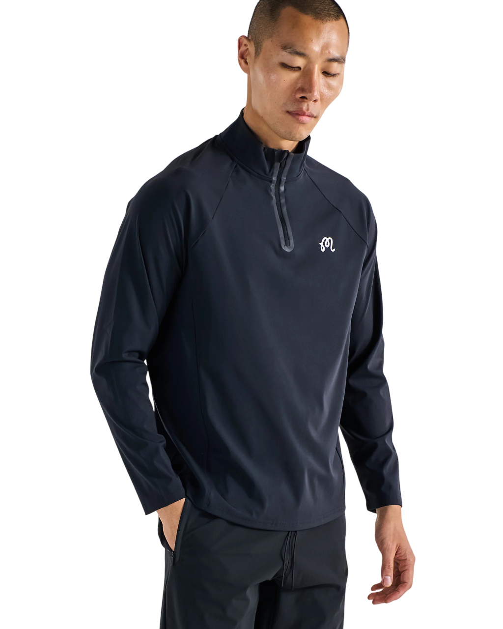 Performance Raglan Quarter Zip | Black